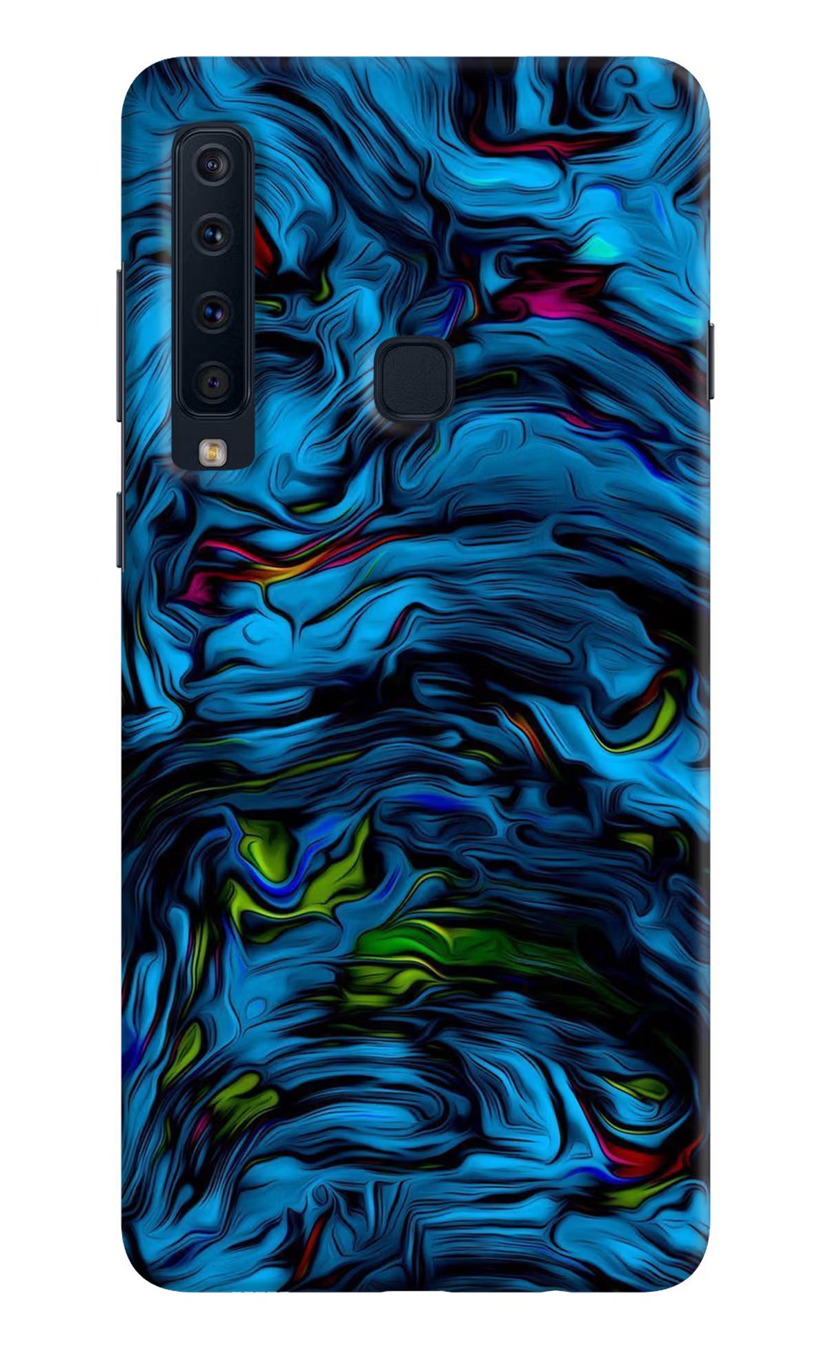 Dark Blue Abstract Samsung A9 Back Cover - Dark Blue Abstract Samsung A9 Hard Case Back Cover by Casekaro Dark Blue Abstract Samsung A9 Hard Case Back Cover by Casekaro