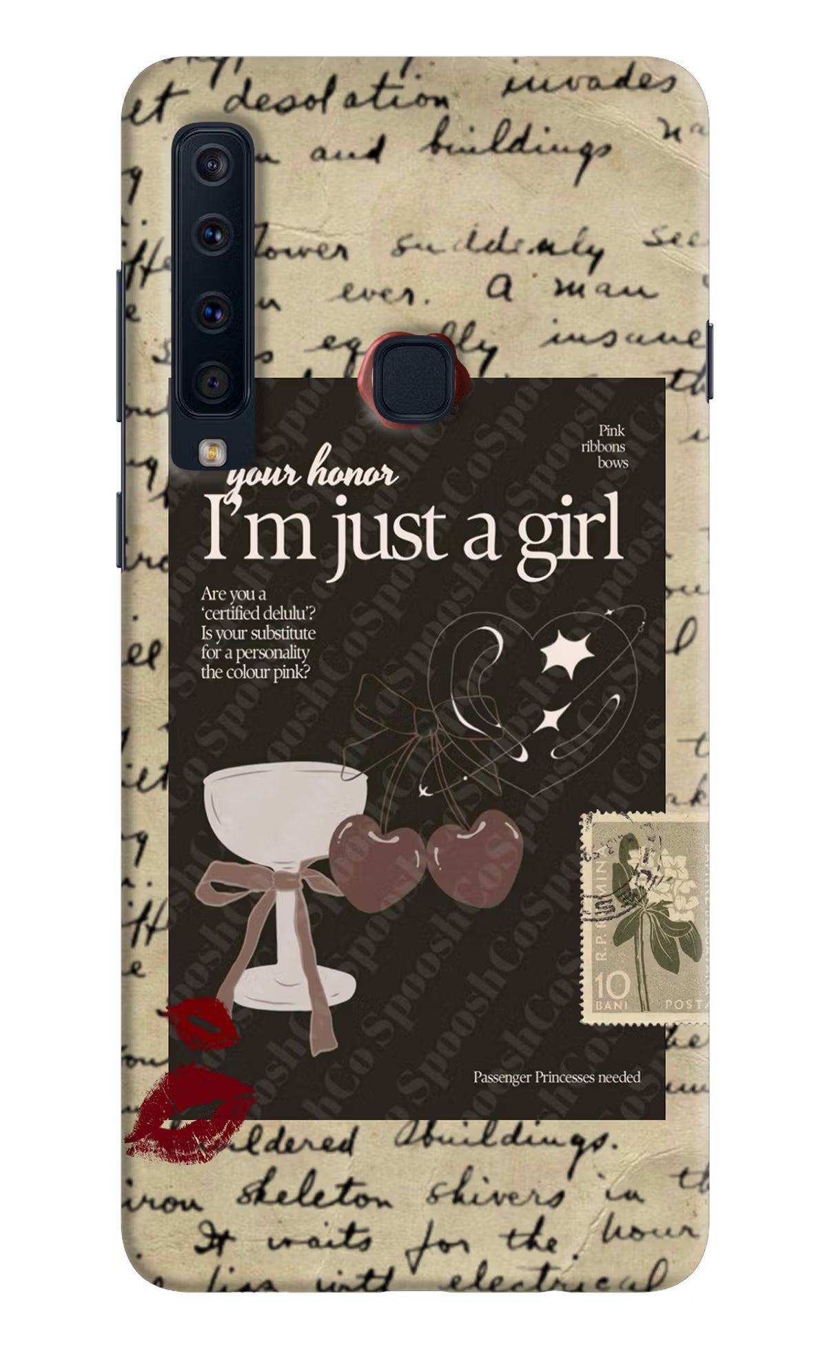 I am just a girl Samsung A9 Back Cover - I am just a girl Samsung A9 Hard Case Back Cover by Casekaro I am just a girl Samsung A9 Hard Case Back Cover by Casekaro
