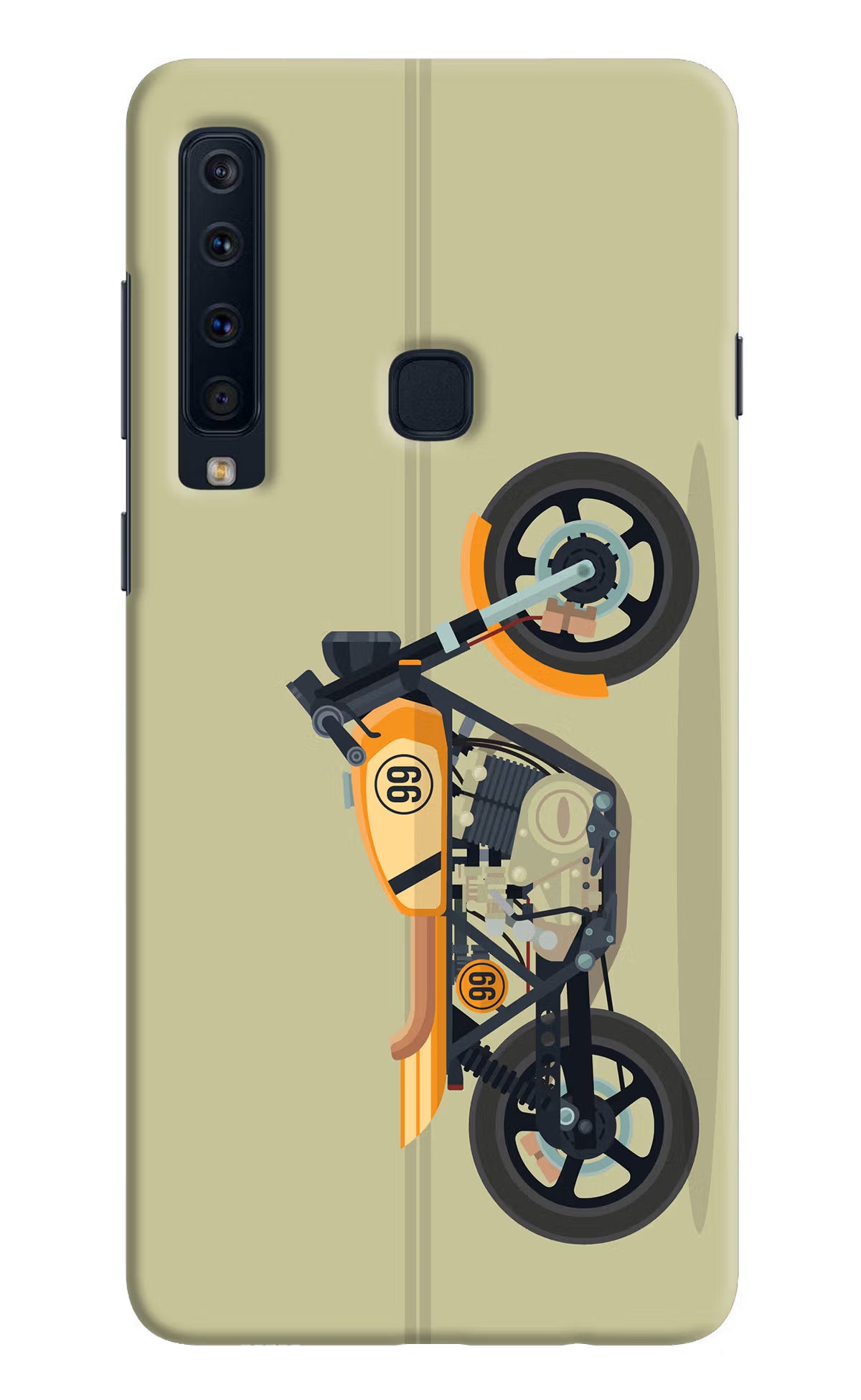 Vertical Speedster Samsung A9 Back Cover - Vertical Speedster Samsung A9 Hard Case Back Cover by Casekaro Vertical Speedster Samsung A9 Hard Case Back Cover by Casekaro