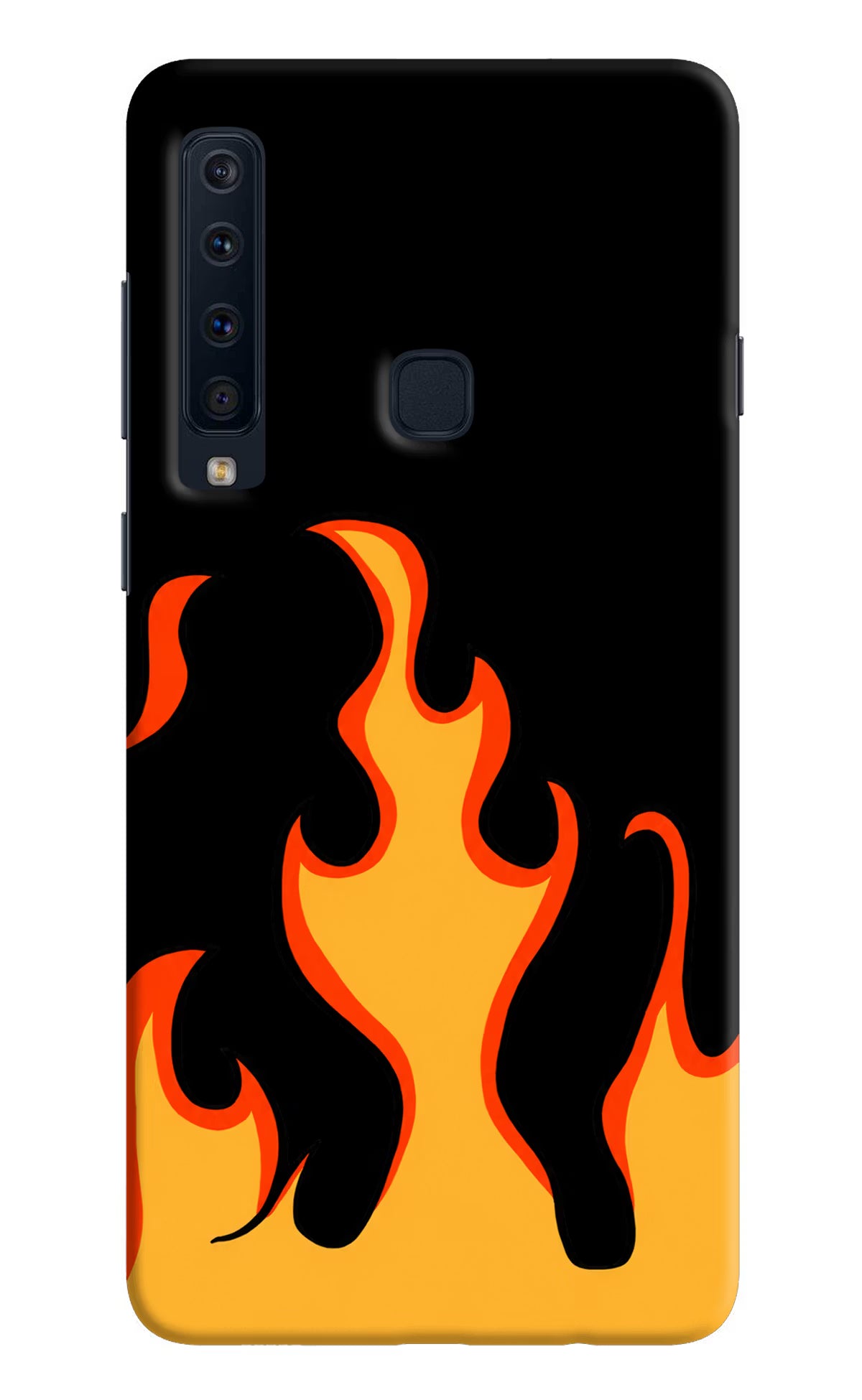 Fired Up – Black Samsung A9 Back Cover - Fired Up – Black Samsung A9 Hard Case Back Cover by Casekaro Fired Up – Black Samsung A9 Hard Case Back Cover by Casekaro