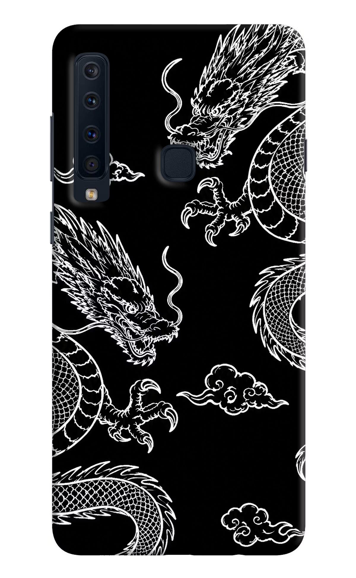 Twin Dragons Samsung A9 Back Cover - Twin Dragons Samsung A9 Hard Case Back Cover by Casekaro Twin Dragons Samsung A9 Hard Case Back Cover by Casekaro