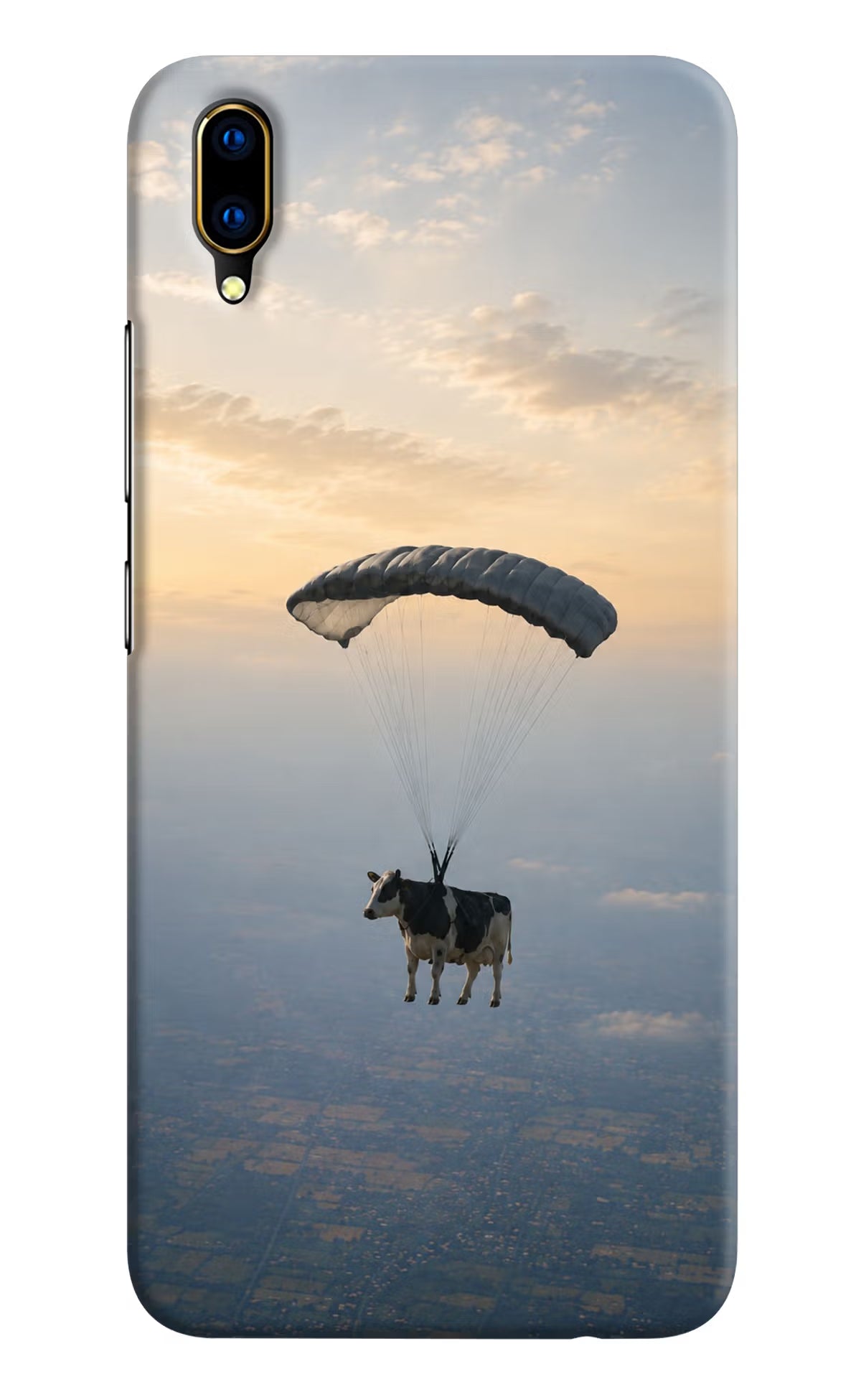 Skydiving Cow Vivo V11 Pro Back Cover - Skydiving Cow Vivo V11 Pro Back Cover Skydiving Cow Vivo V11 Pro Back Cover