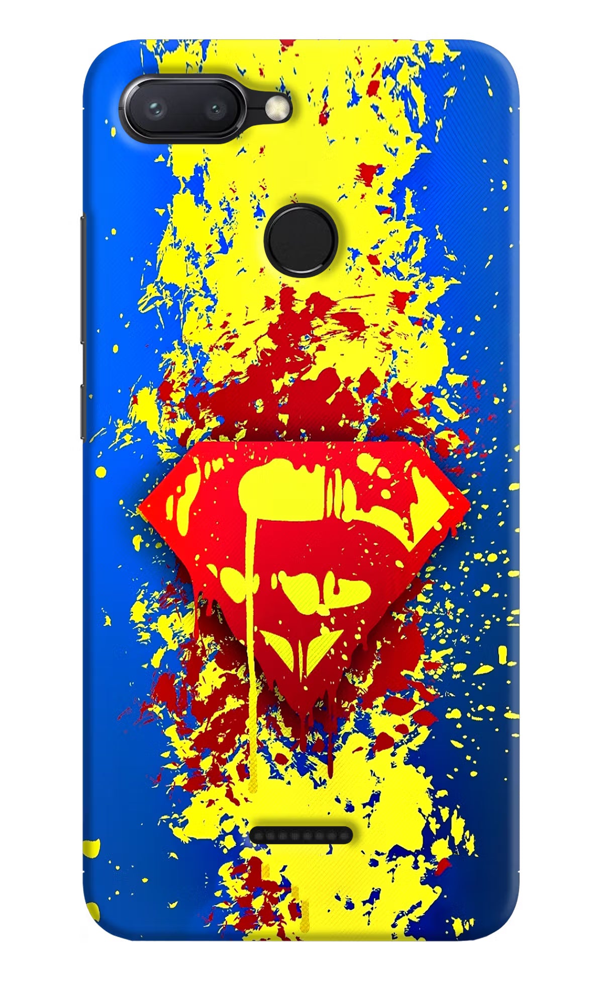 Superman logo Redmi 6 Back Cover - Superman logo Redmi 6 Hard Case Back Cover by Casekaro Superman logo Redmi 6 Hard Case Back Cover by Casekaro