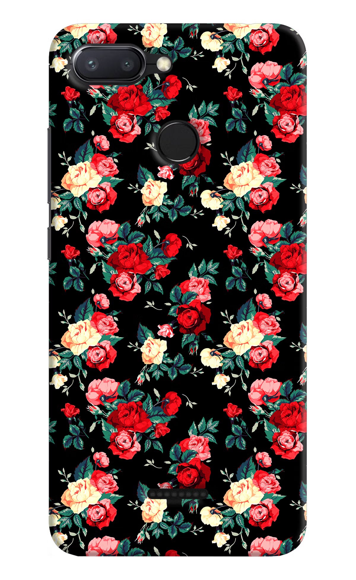 Rose Pattern Redmi 6 Back Cover - Rose Pattern Redmi 6 Hard Case Back Cover by Casekaro Rose Pattern Redmi 6 Hard Case Back Cover by Casekaro