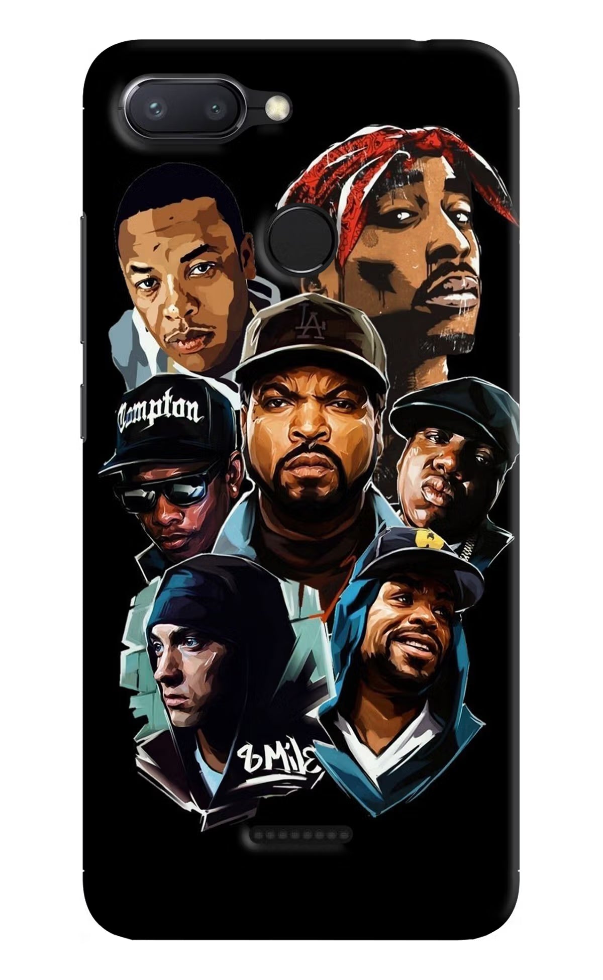 Rappers Redmi 6 Back Cover - Rappers Redmi 6 Hard Case Back Cover by Casekaro Rappers Redmi 6 Hard Case Back Cover by Casekaro
