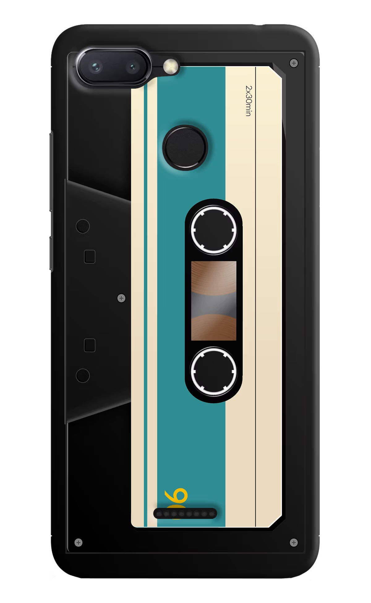 Cassette Redmi 6 Back Cover - Cassette Redmi 6 Hard Case Back Cover by Casekaro Cassette Redmi 6 Hard Case Back Cover by Casekaro