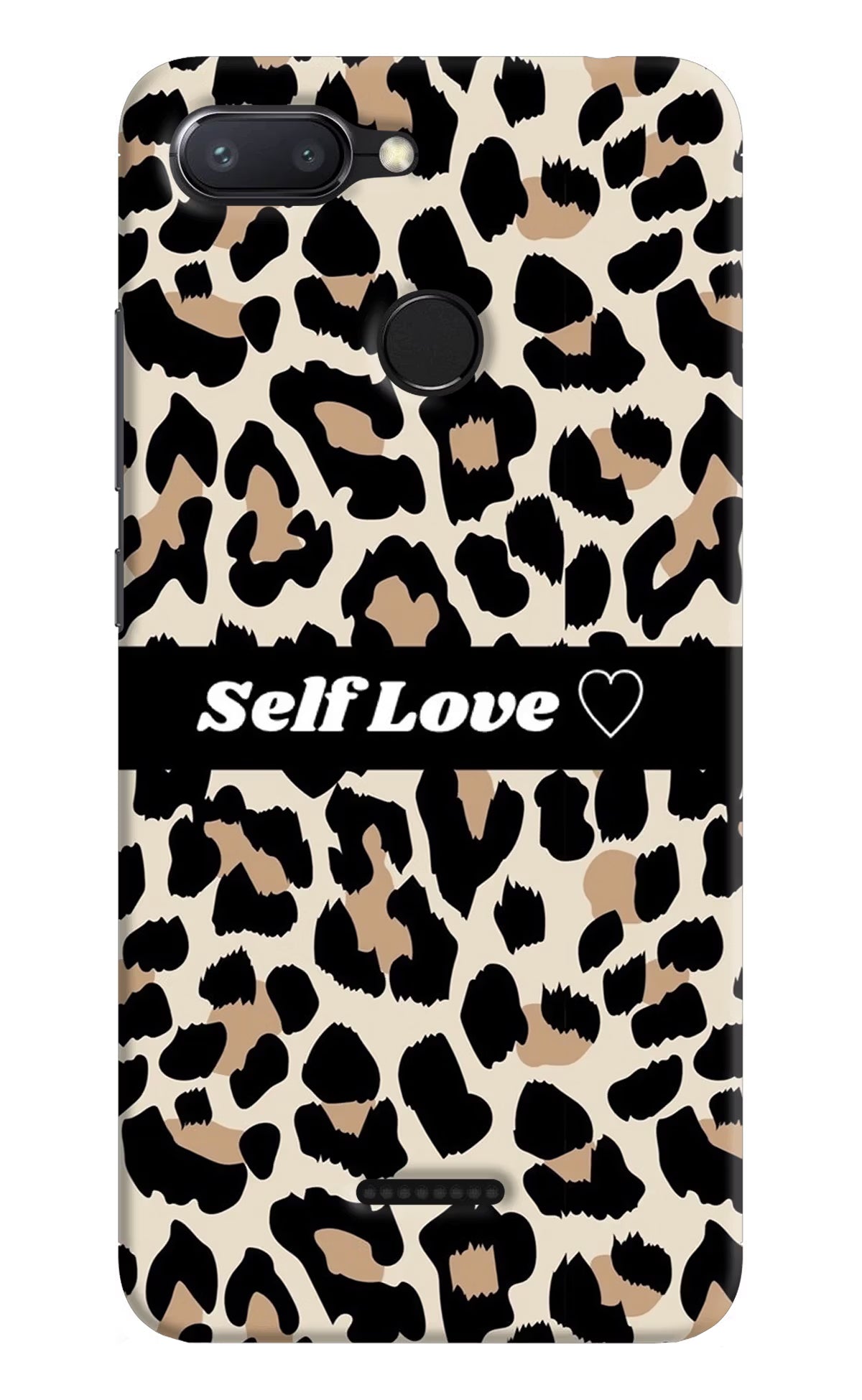 Leopard Print Self Love Redmi 6 Back Cover - Leopard Print Self Love Redmi 6 Hard Case Back Cover by Casekaro Leopard Print Self Love Redmi 6 Hard Case Back Cover by Casekaro