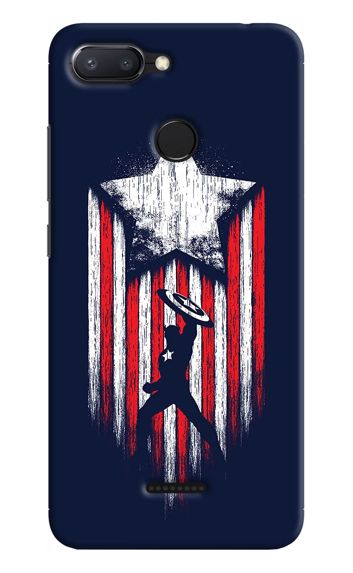 Captain America Marvel Art Redmi 6 Back Cover - Captain America Marvel Art Redmi 6 Hard Case Back Cover by Casekaro Captain America Marvel Art Redmi 6 Hard Case Back Cover by Casekaro