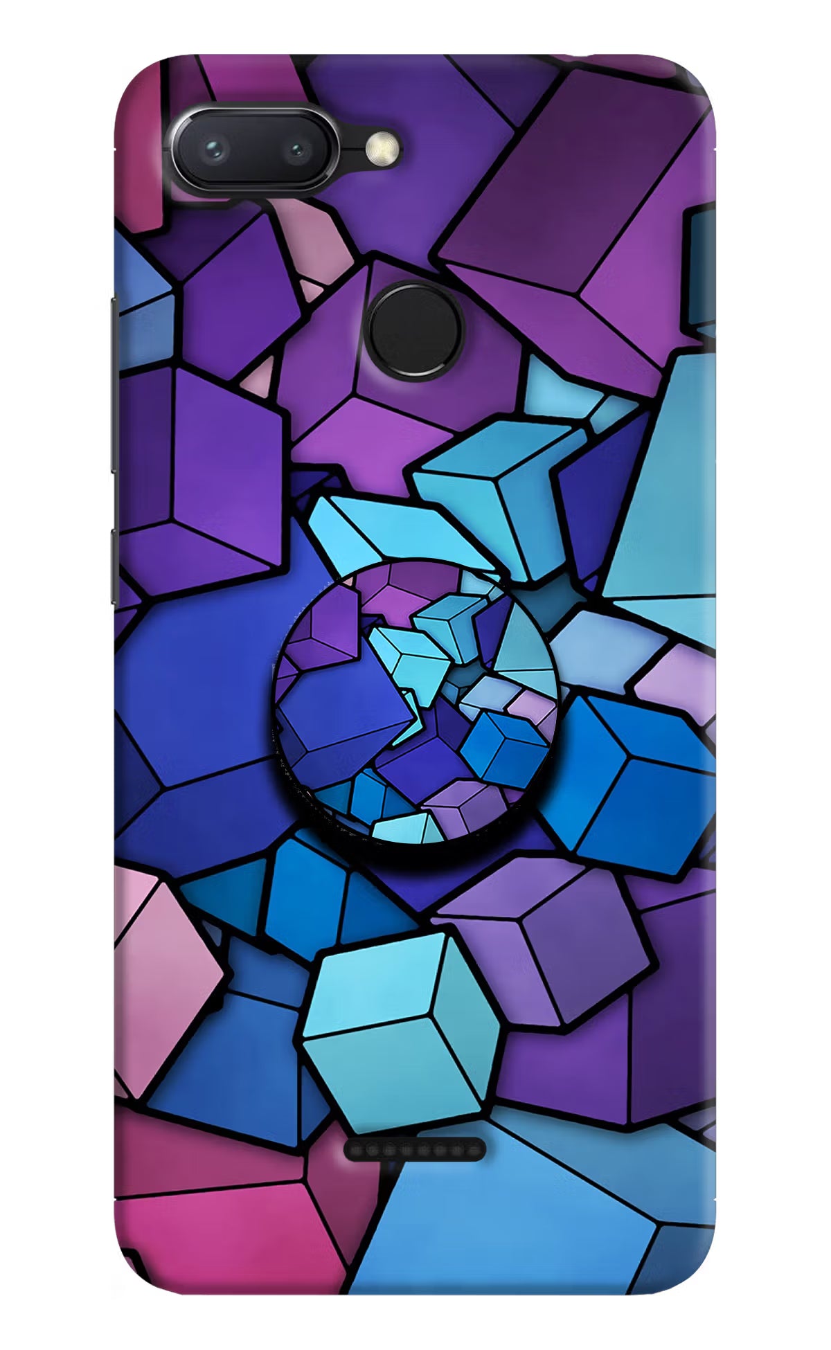 Cubic Abstract Redmi 6 Pop Case - Cubic Abstract Redmi 6 Pop Case by Casekaro Cubic Abstract Redmi 6 Pop Case by Casekaro
