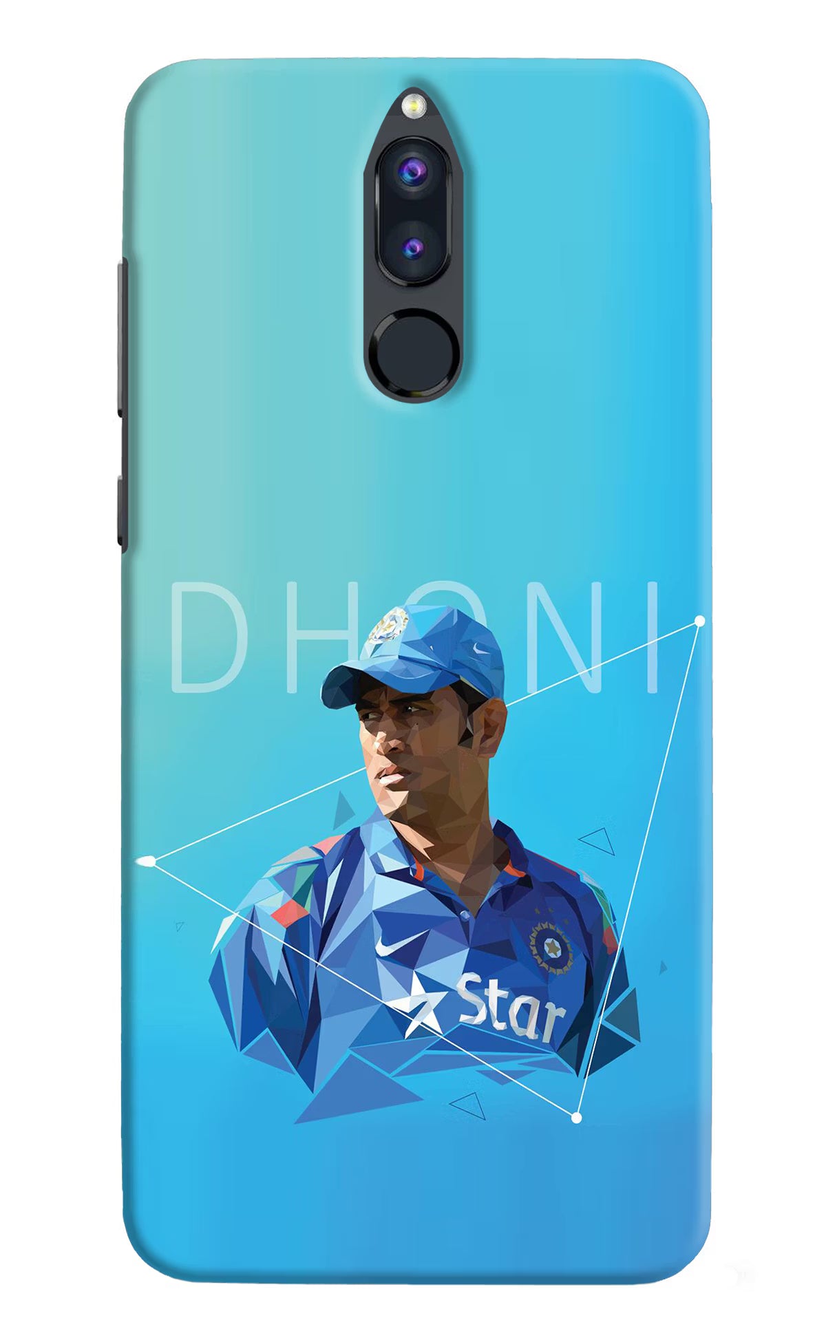 Dhoni Artwork Honor 9i Back Cover - Dhoni Artwork Honor 9i Hard Case Back Cover by Casekaro Dhoni Artwork Honor 9i Hard Case Back Cover by Casekaro