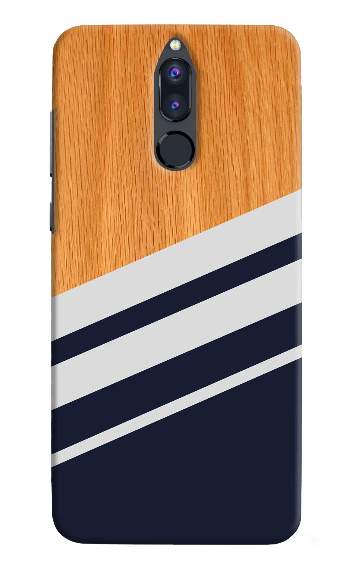 Blue and white wooden Honor 9i Back Cover - Blue and white wooden Honor 9i Hard Case Back Cover by Casekaro Blue and white wooden Honor 9i Hard Case Back Cover by Casekaro