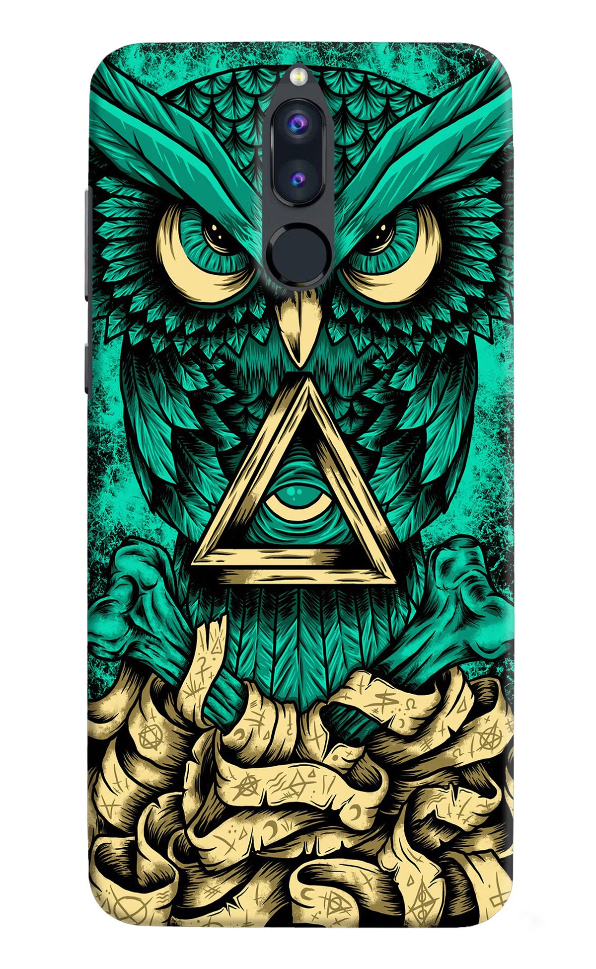 Green Owl Honor 9i Back Cover - Green Owl Honor 9i Hard Case Back Cover by Casekaro Green Owl Honor 9i Hard Case Back Cover by Casekaro