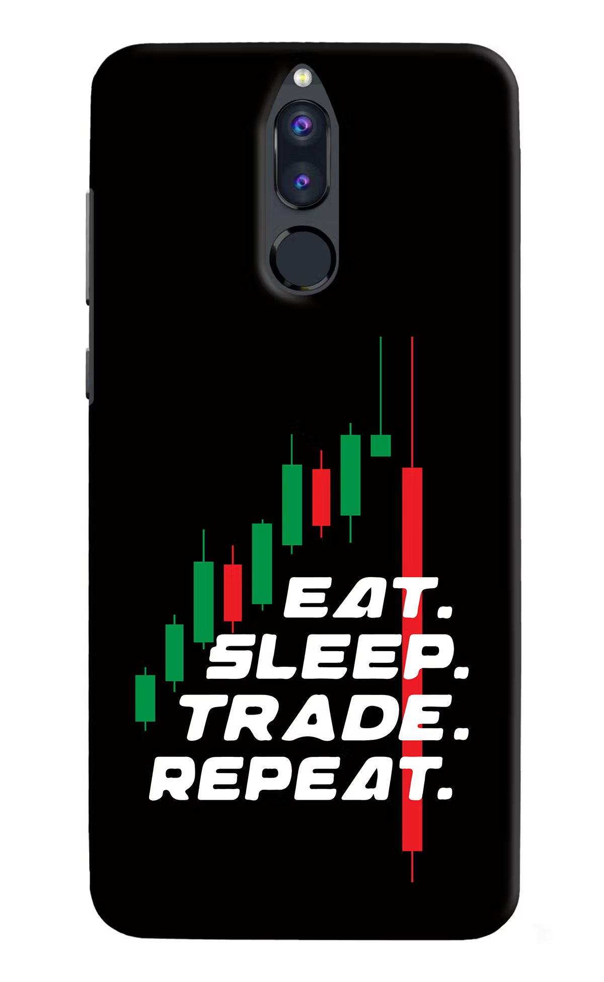 Eat Sleep Trade Repeat Honor 9i Back Cover - Eat Sleep Trade Repeat Honor 9i Hard Case Back Cover by Casekaro Eat Sleep Trade Repeat Honor 9i Hard Case Back Cover by Casekaro