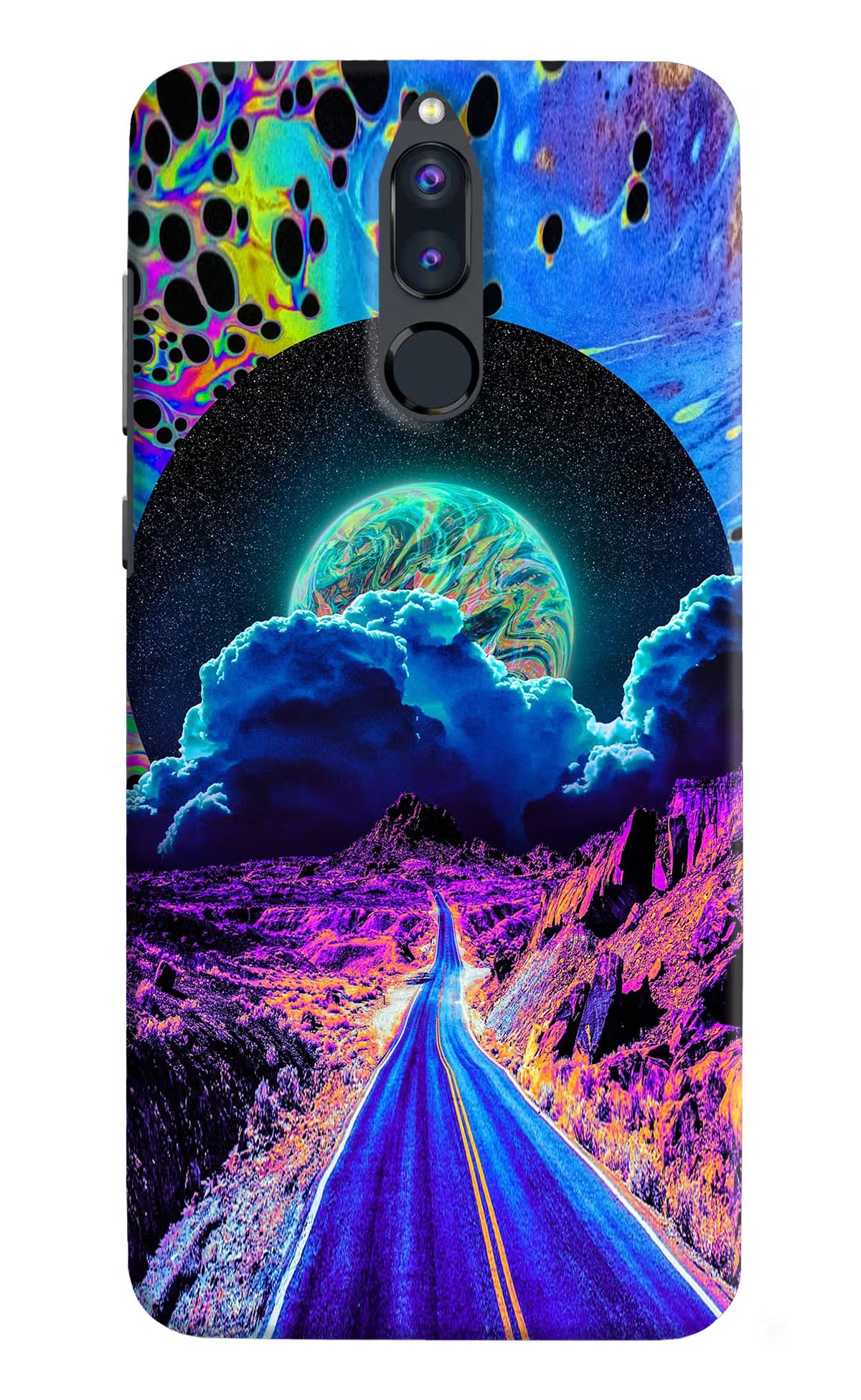 Psychedelic Painting Honor 9i Back Cover - Psychedelic Painting Honor 9i Hard Case Back Cover by Casekaro Psychedelic Painting Honor 9i Hard Case Back Cover by Casekaro