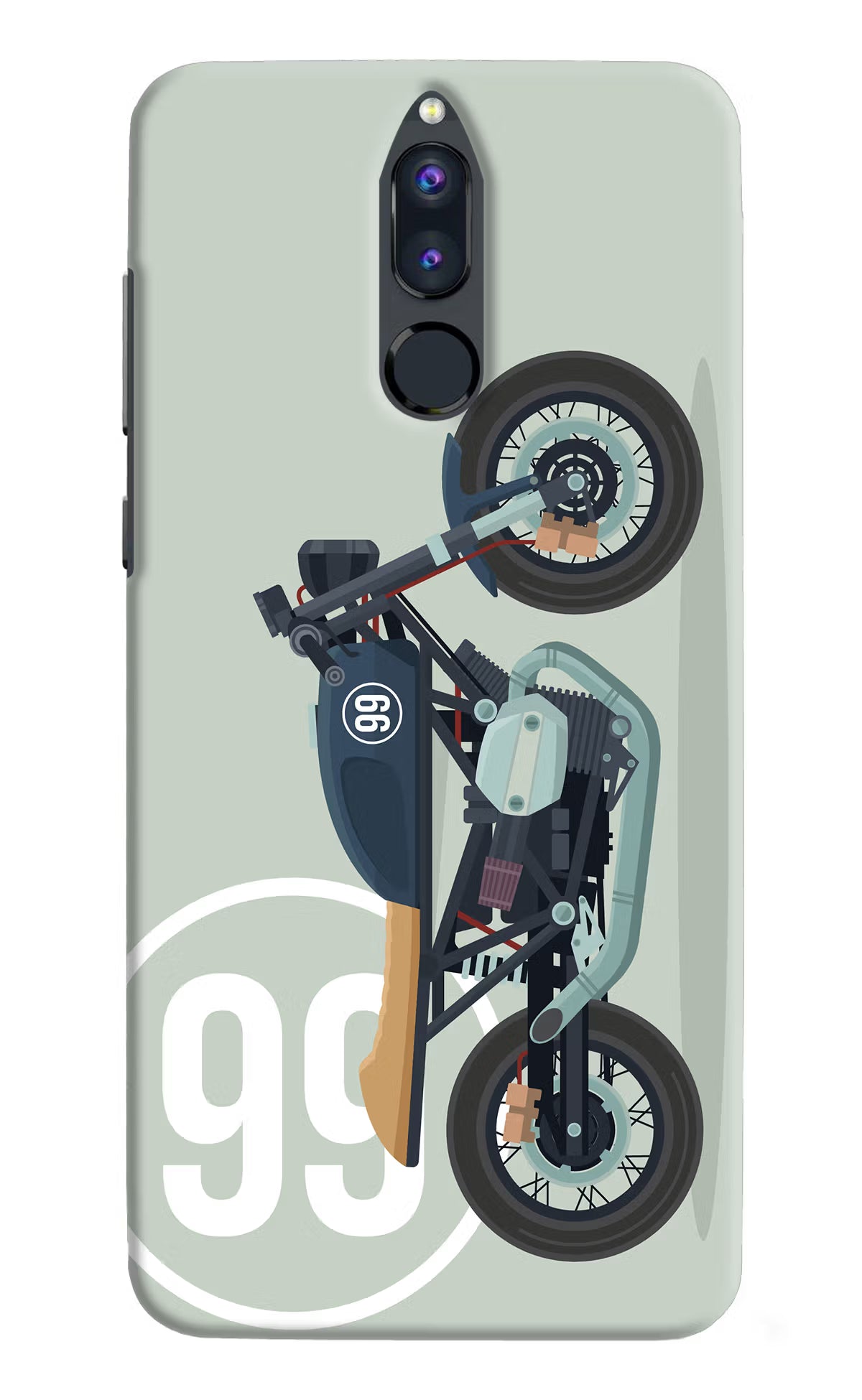 Classic Cafe Racer 99 Honor 9i Back Cover - Classic Cafe Racer 99 Honor 9i Hard Case Back Cover by Casekaro Classic Cafe Racer 99 Honor 9i Hard Case Back Cover by Casekaro