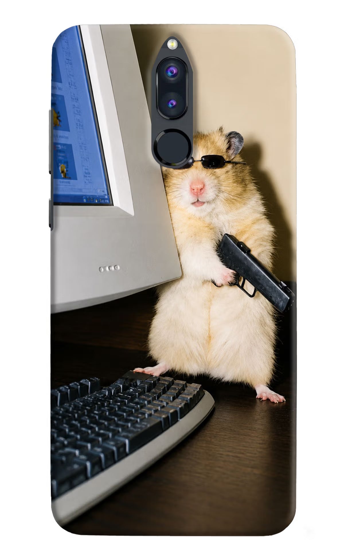 Hacker Hamster Honor 9i Back Cover - Hacker Hamster Honor 9i Back Cover Hacker Hamster Honor 9i Back Cover