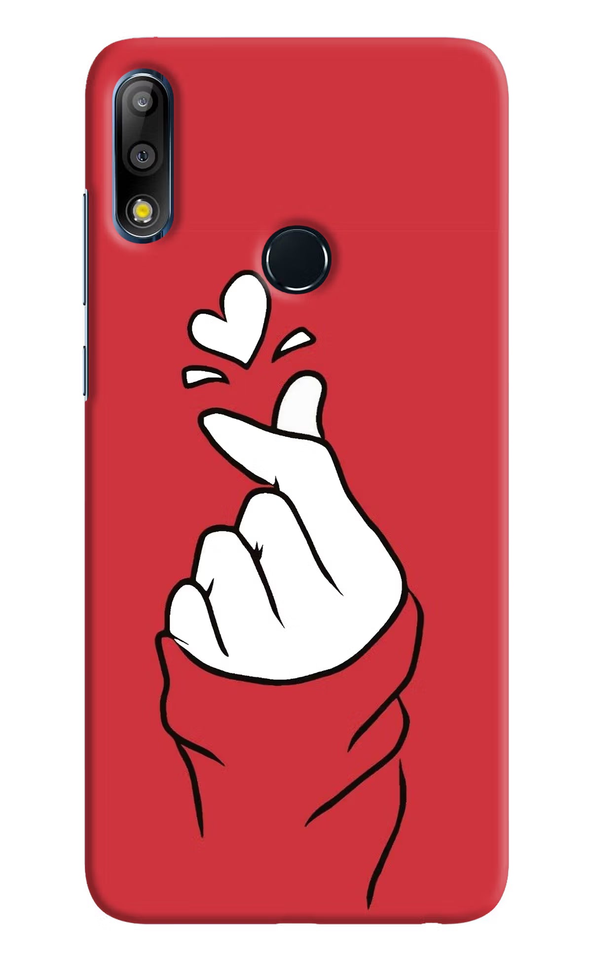 Korean Love Sign Asus Zenfone Max Pro M2 Back Cover - Korean Love Sign Asus Zenfone Max Pro M2 Hard Case Back Cover by Casekaro Korean Love Sign Asus Zenfone Max Pro M2 Hard Case Back Cover by Casekaro