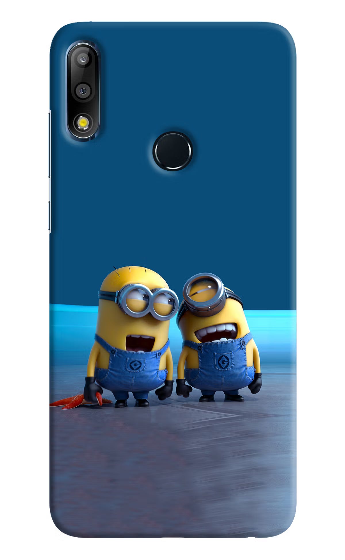 Minion Laughing Asus Zenfone Max Pro M2 Back Cover - Minion Laughing Asus Zenfone Max Pro M2 Hard Case Back Cover by Casekaro Minion Laughing Asus Zenfone Max Pro M2 Hard Case Back Cover by Casekaro