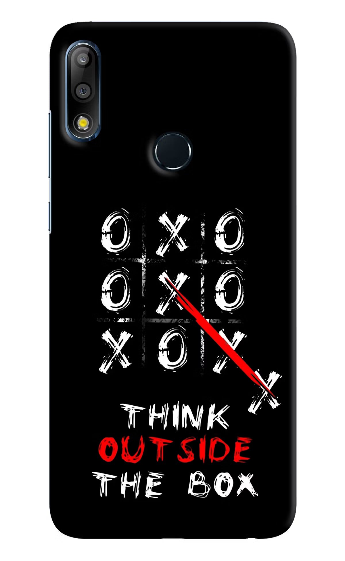 Think out of the BOX Asus Zenfone Max Pro M2 Back Cover - Think out of the BOX Asus Zenfone Max Pro M2 Hard Case Back Cover by Casekaro Think out of the BOX Asus Zenfone Max Pro M2 Hard Case Back Cover by Casekaro
