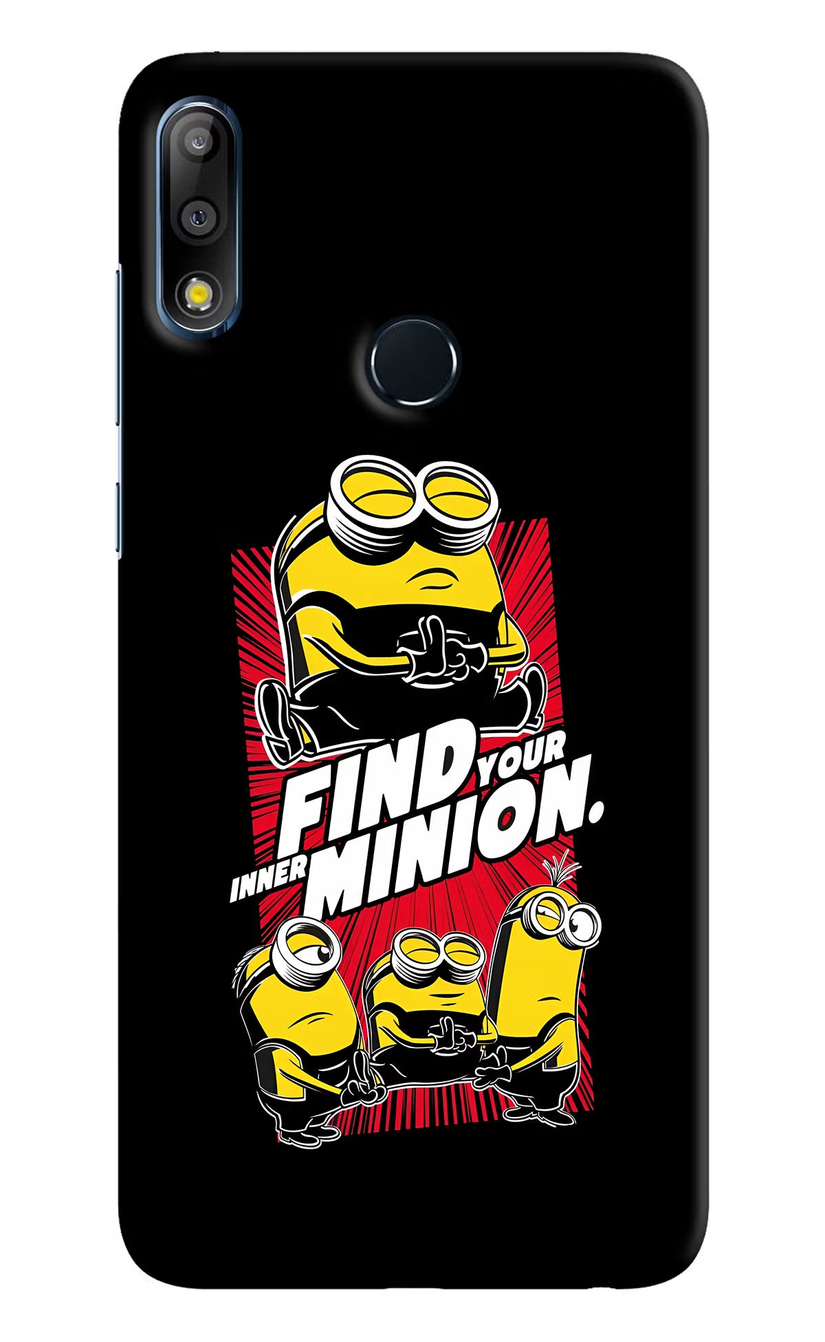Find your inner Minion Asus Zenfone Max Pro M2 Back Cover - Find your inner Minion Asus Zenfone Max Pro M2 Hard Case Back Cover by Casekaro Find your inner Minion Asus Zenfone Max Pro M2 Hard Case Back Cover by Casekaro