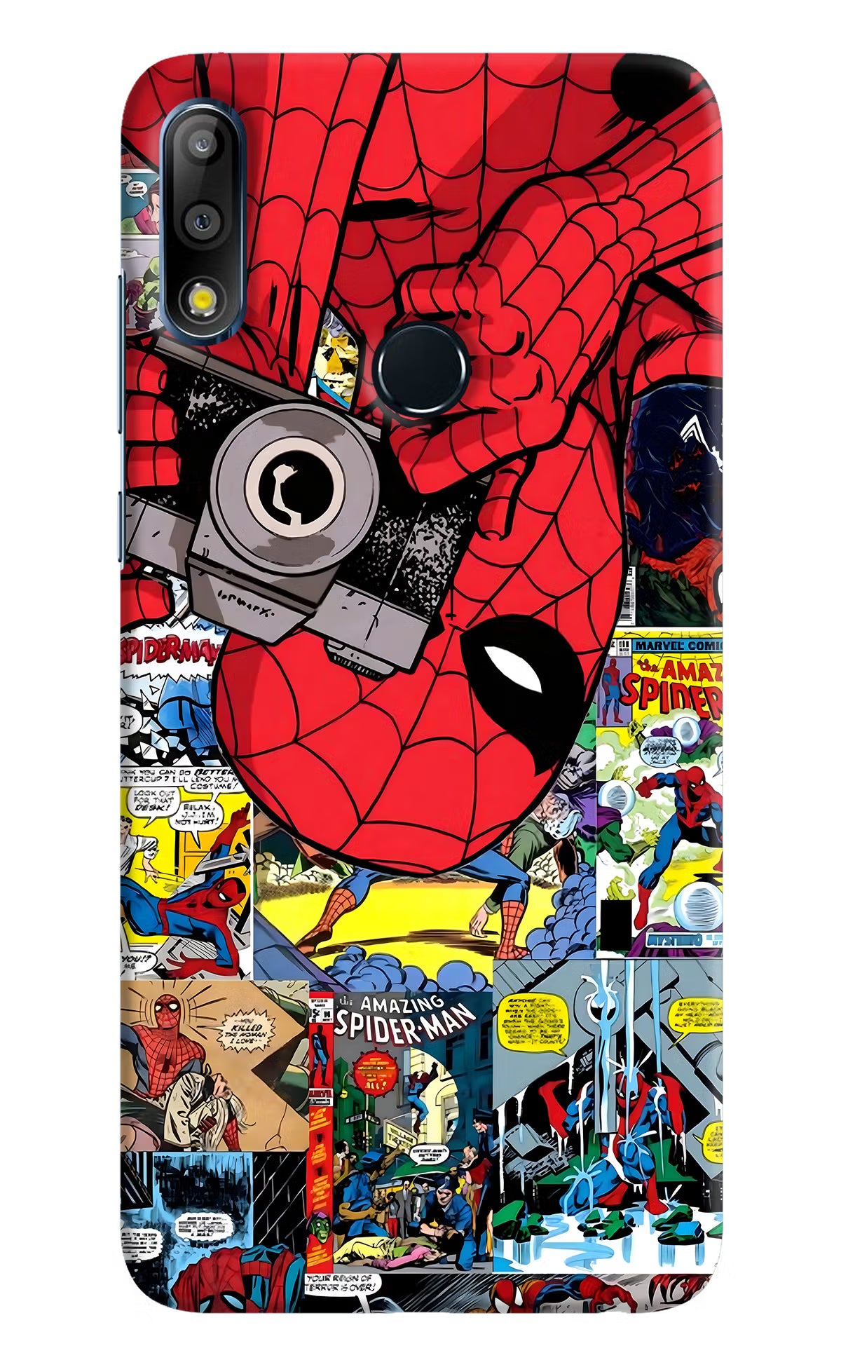 Spider Man Asus Zenfone Max Pro M2 Back Cover - Spider Man Asus Zenfone Max Pro M2 Hard Case Back Cover by Casekaro Spider Man Asus Zenfone Max Pro M2 Hard Case Back Cover by Casekaro
