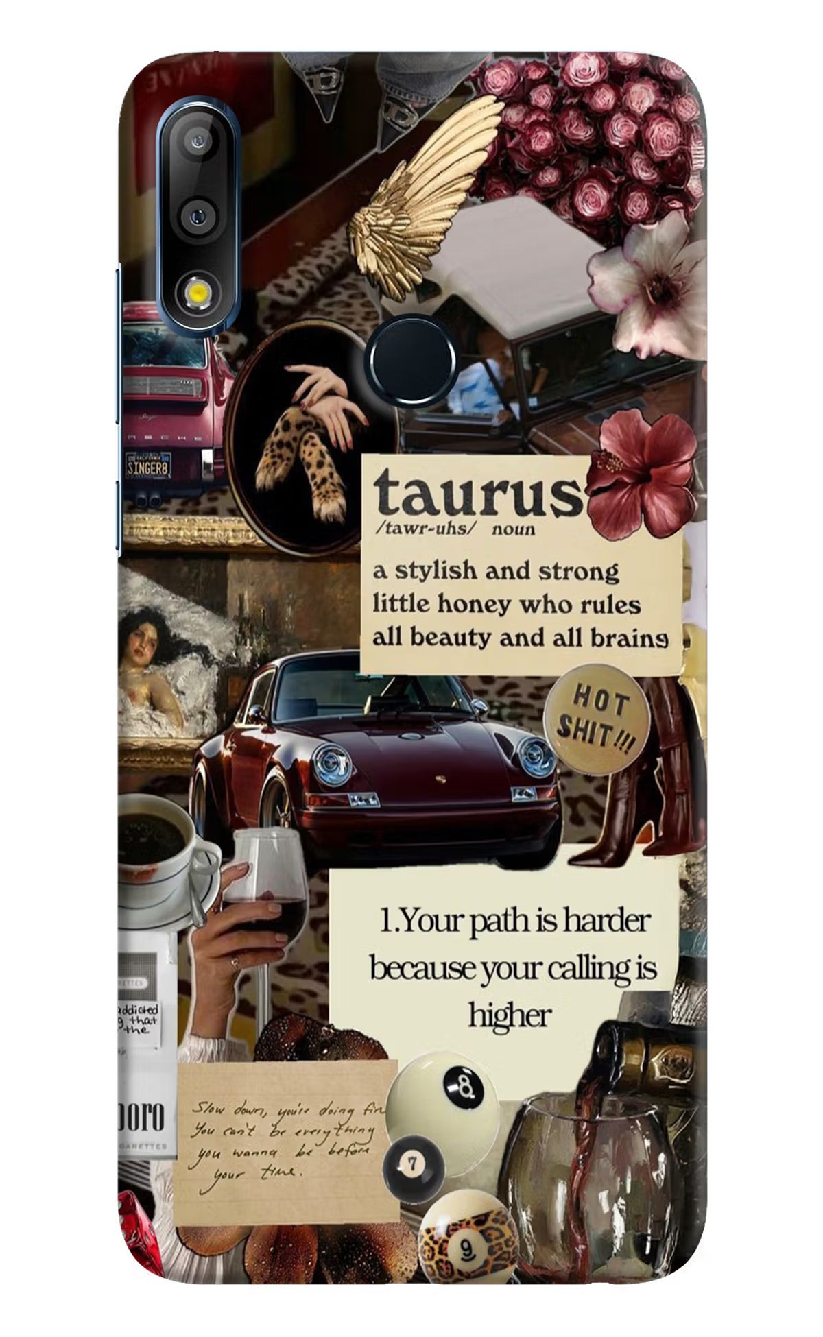 Taurus Zodiac Asus Zenfone Max Pro M2 Back Cover - Taurus Zodiac Asus Zenfone Max Pro M2 Hard Case Back Cover by Casekaro Taurus Zodiac Asus Zenfone Max Pro M2 Hard Case Back Cover by Casekaro