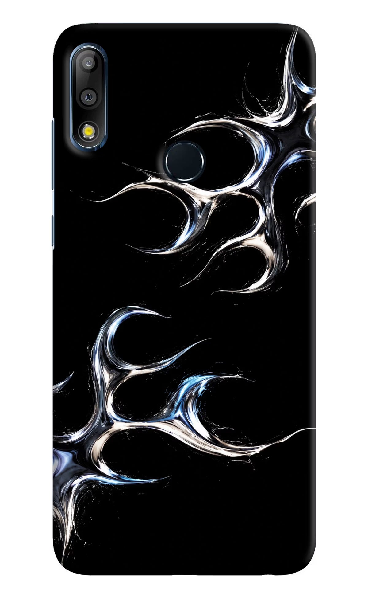 Chrome Tribal Asus Zenfone Max Pro M2 Back Cover - Chrome Tribal Asus Zenfone Max Pro M2 Hard Case Back Cover by Casekaro Chrome Tribal Asus Zenfone Max Pro M2 Hard Case Back Cover by Casekaro