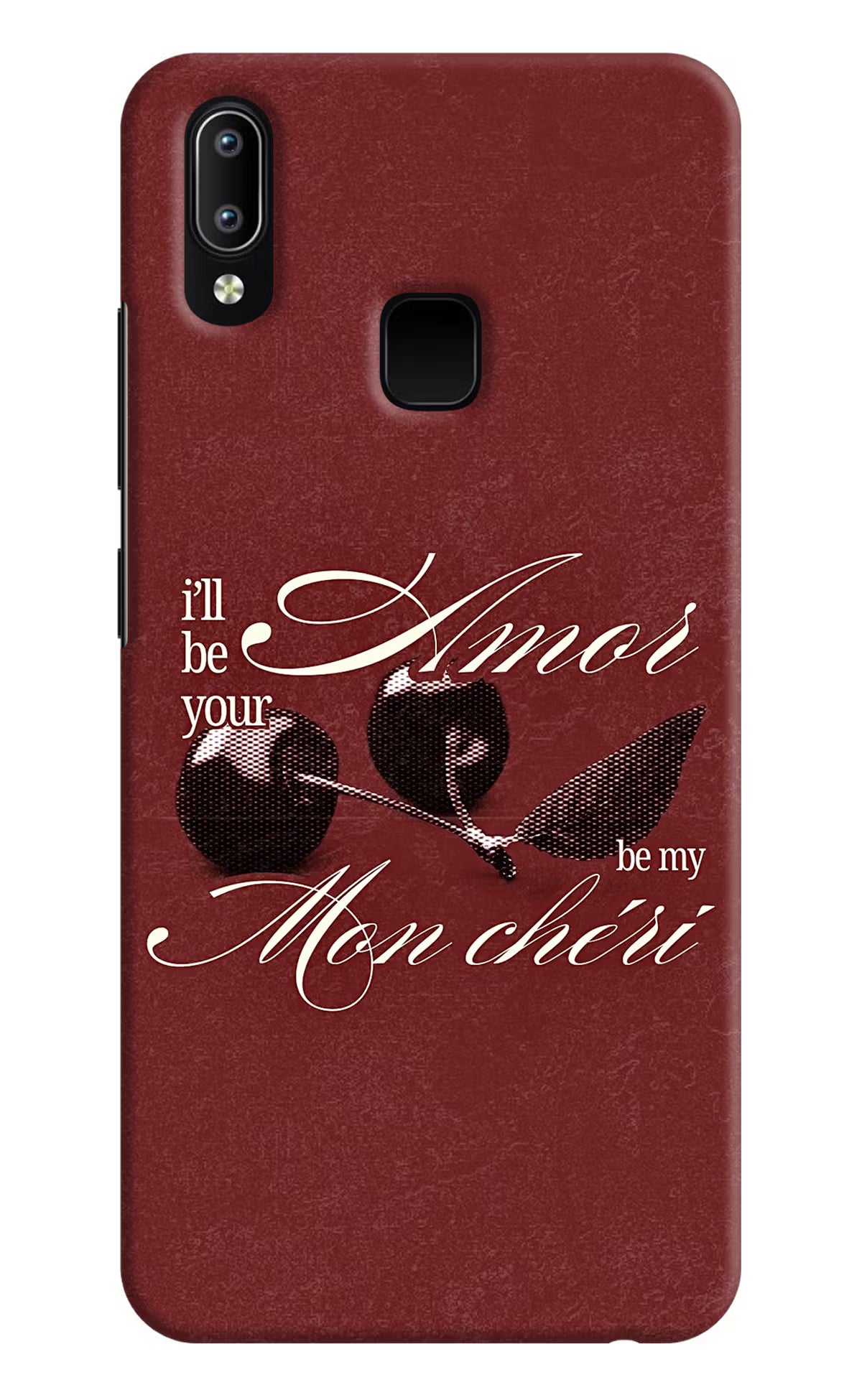 Velvet Cherry Vivo Y91/Y93/Y95 Back Cover - Velvet Cherry Vivo Y91/Y93/Y95 Back Cover Velvet Cherry Vivo Y91/Y93/Y95 Back Cover