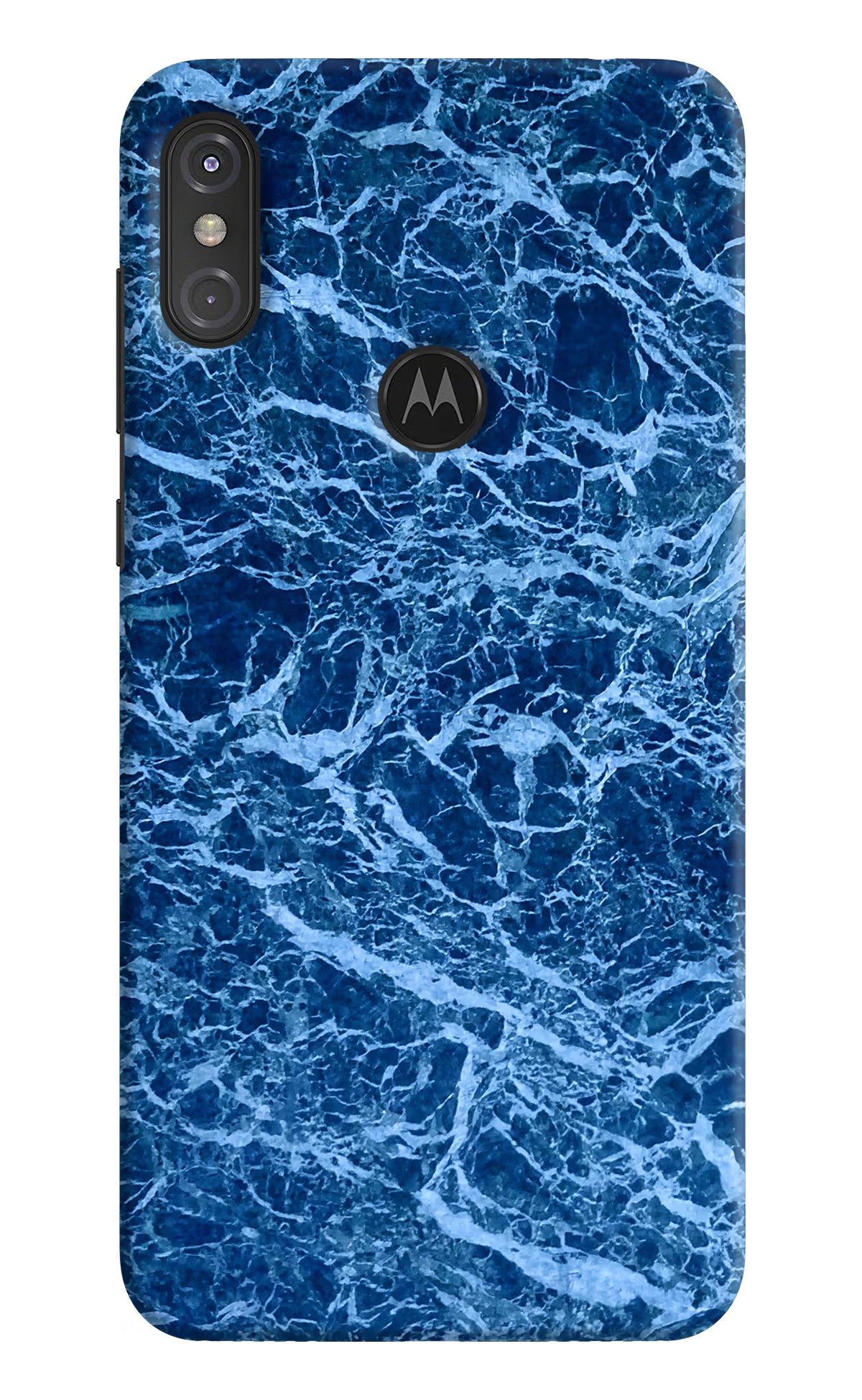 Blue Marble Moto One Power Back Cover - Blue Marble Moto One Power Hard Case Back Cover by Casekaro Blue Marble Moto One Power Hard Case Back Cover by Casekaro