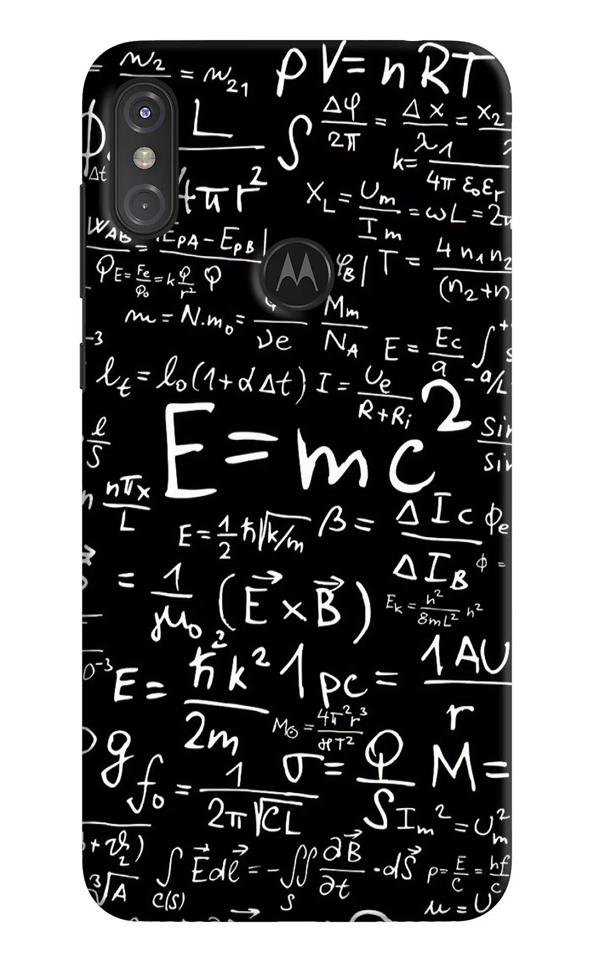 Physics Formula Moto One Power Back Cover - Physics Formula Moto One Power Hard Case Back Cover by Casekaro Physics Formula Moto One Power Hard Case Back Cover by Casekaro