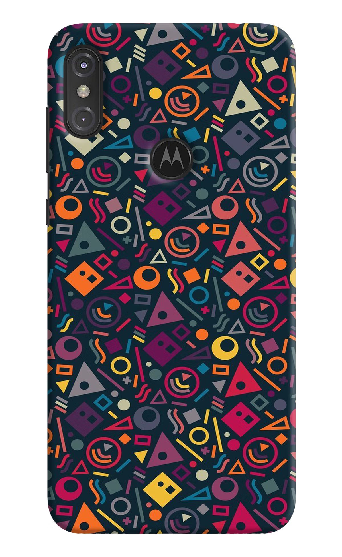 Geometric Abstract Moto One Power Back Cover - Geometric Abstract Moto One Power Hard Case Back Cover by Casekaro Geometric Abstract Moto One Power Hard Case Back Cover by Casekaro