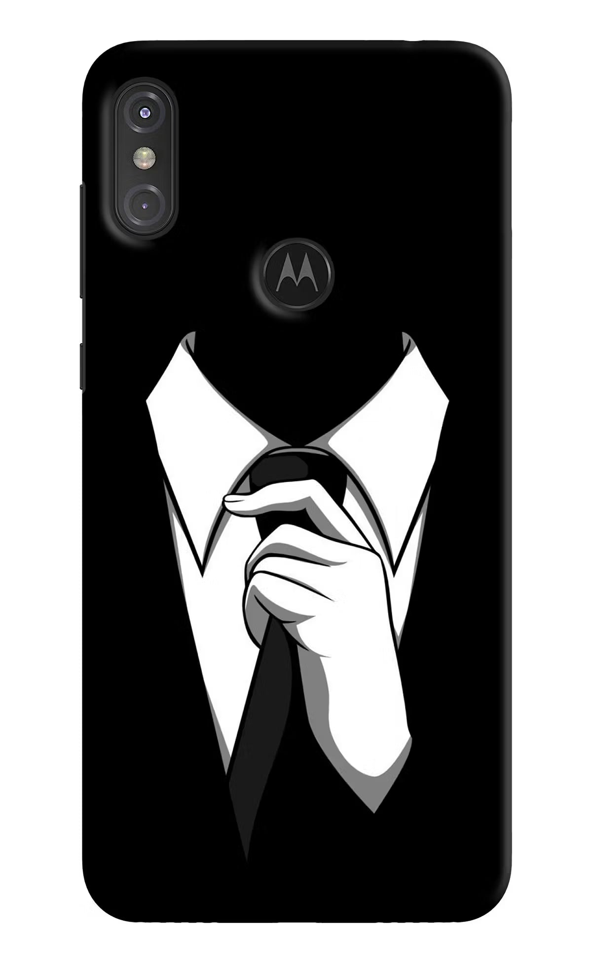 Black Tie Moto One Power Back Cover - Black Tie Moto One Power Hard Case Back Cover by Casekaro Black Tie Moto One Power Hard Case Back Cover by Casekaro