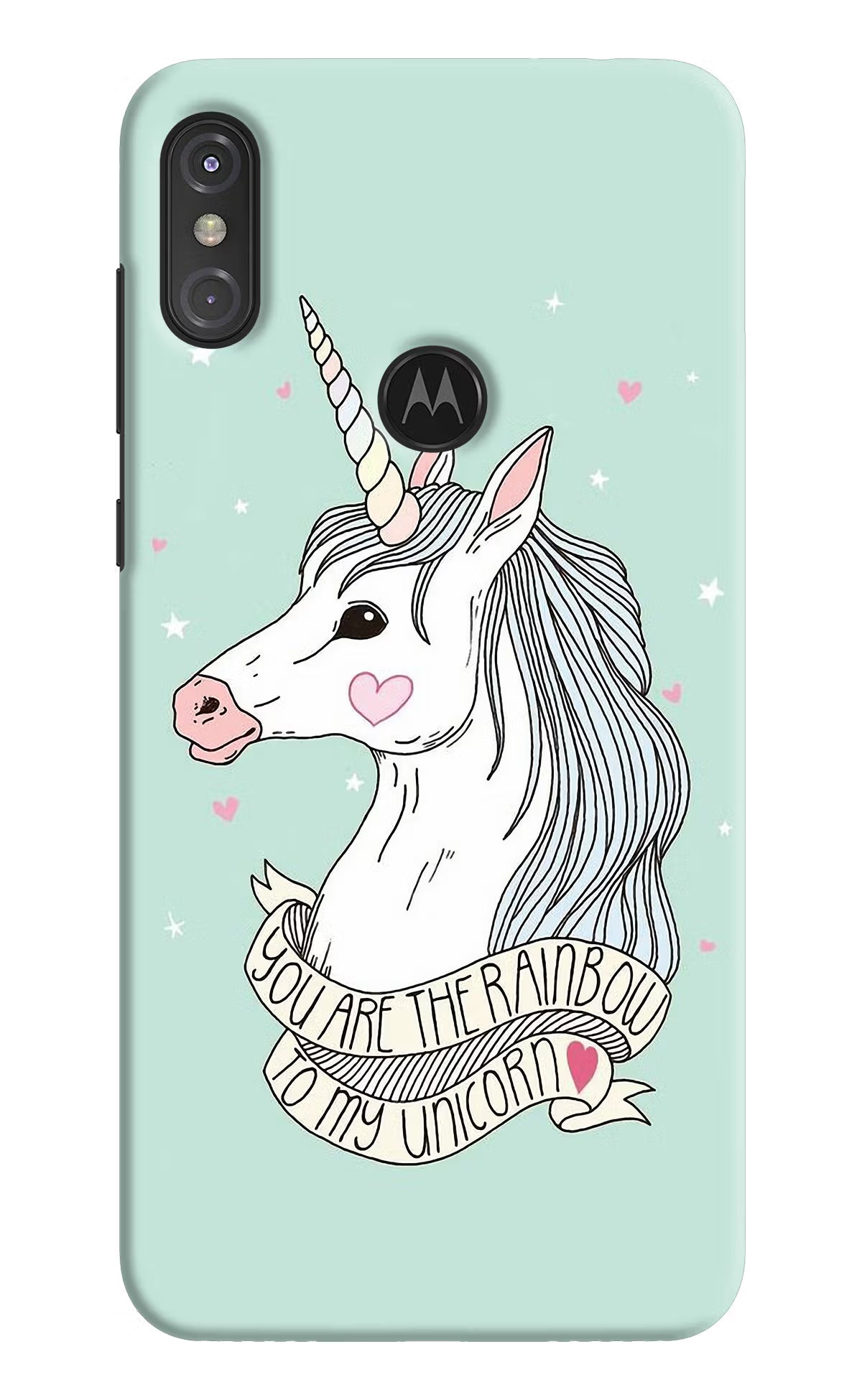 Unicorn Wallpaper Moto One Power Back Cover - Unicorn Wallpaper Moto One Power Hard Case Back Cover by Casekaro Unicorn Wallpaper Moto One Power Hard Case Back Cover by Casekaro