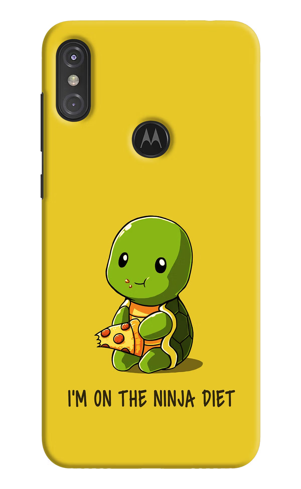 I'm on Ninja Diet Moto One Power Back Cover - I'm on Ninja Diet Moto One Power Hard Case Back Cover by Casekaro I'm on Ninja Diet Moto One Power Hard Case Back Cover by Casekaro