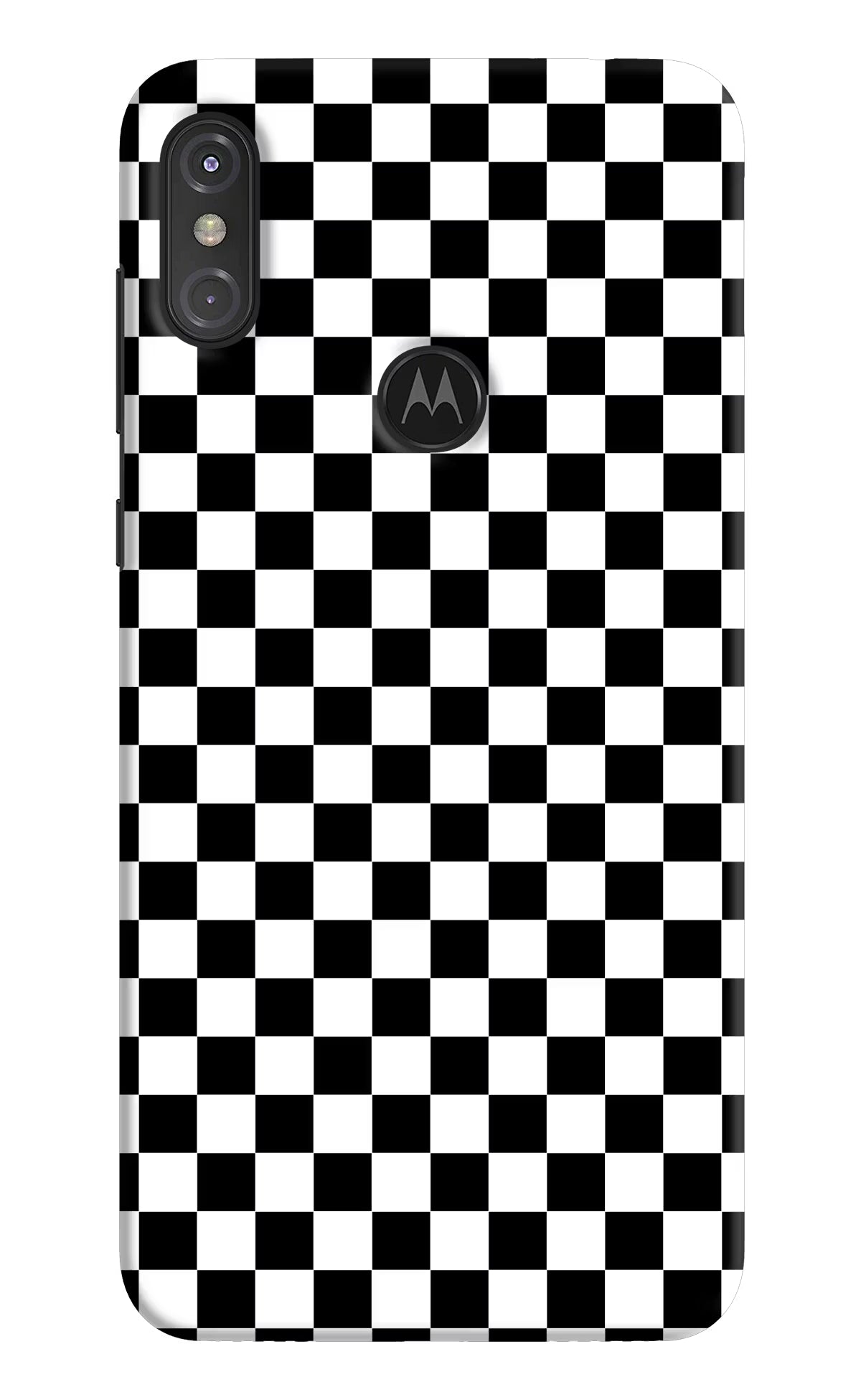 Chess Board Moto One Power Back Cover - Chess Board Moto One Power Hard Case Back Cover by Casekaro Chess Board Moto One Power Hard Case Back Cover by Casekaro