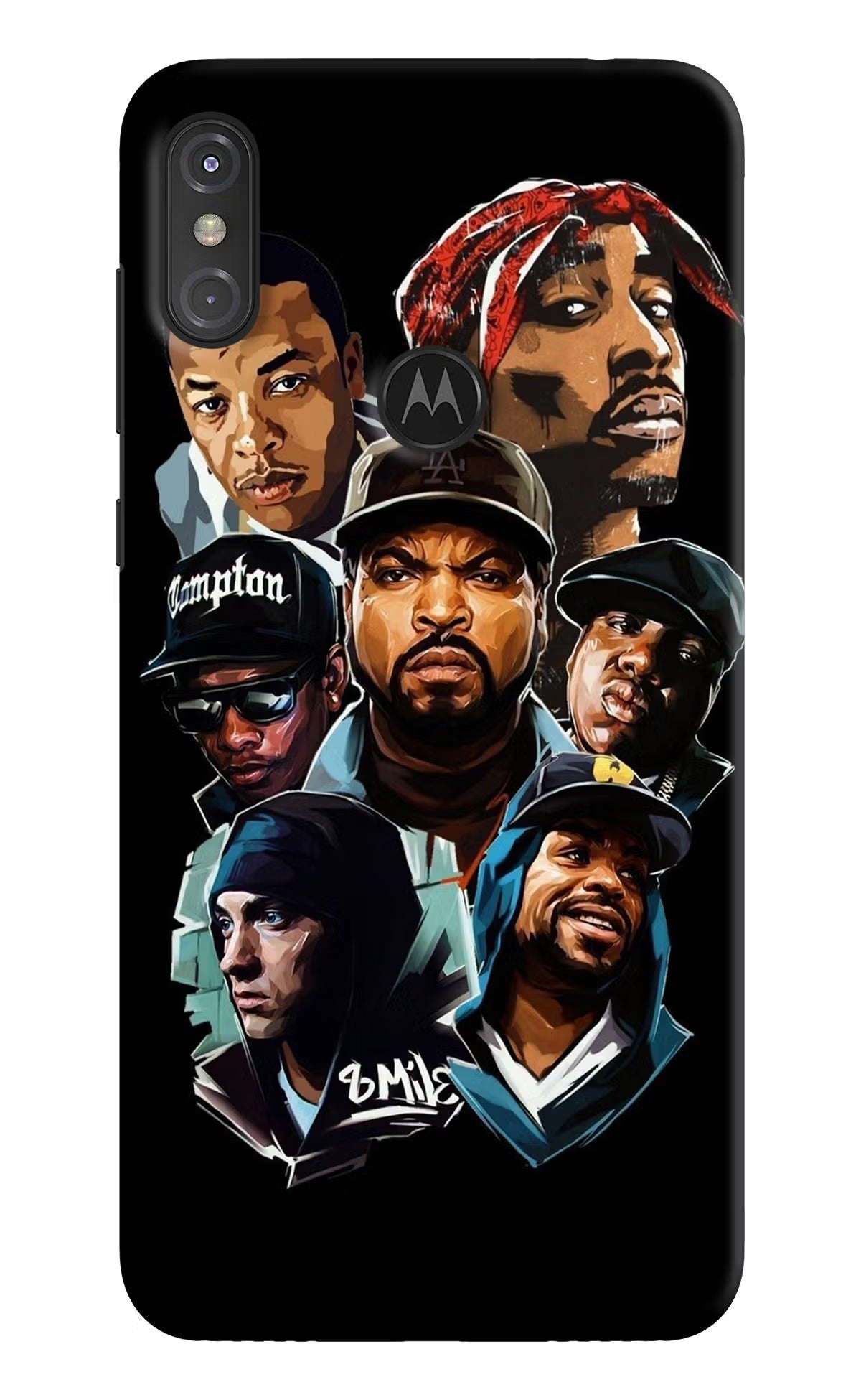 Rappers Moto One Power Back Cover - Rappers Moto One Power Hard Case Back Cover by Casekaro Rappers Moto One Power Hard Case Back Cover by Casekaro