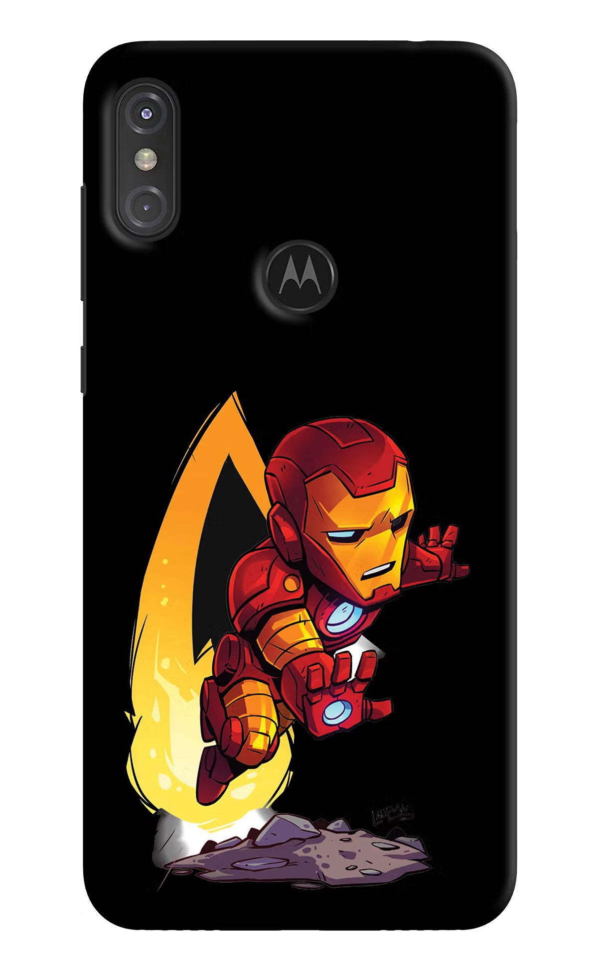 IronMan Moto One Power Back Cover - IronMan Moto One Power Hard Case Back Cover by Casekaro IronMan Moto One Power Hard Case Back Cover by Casekaro