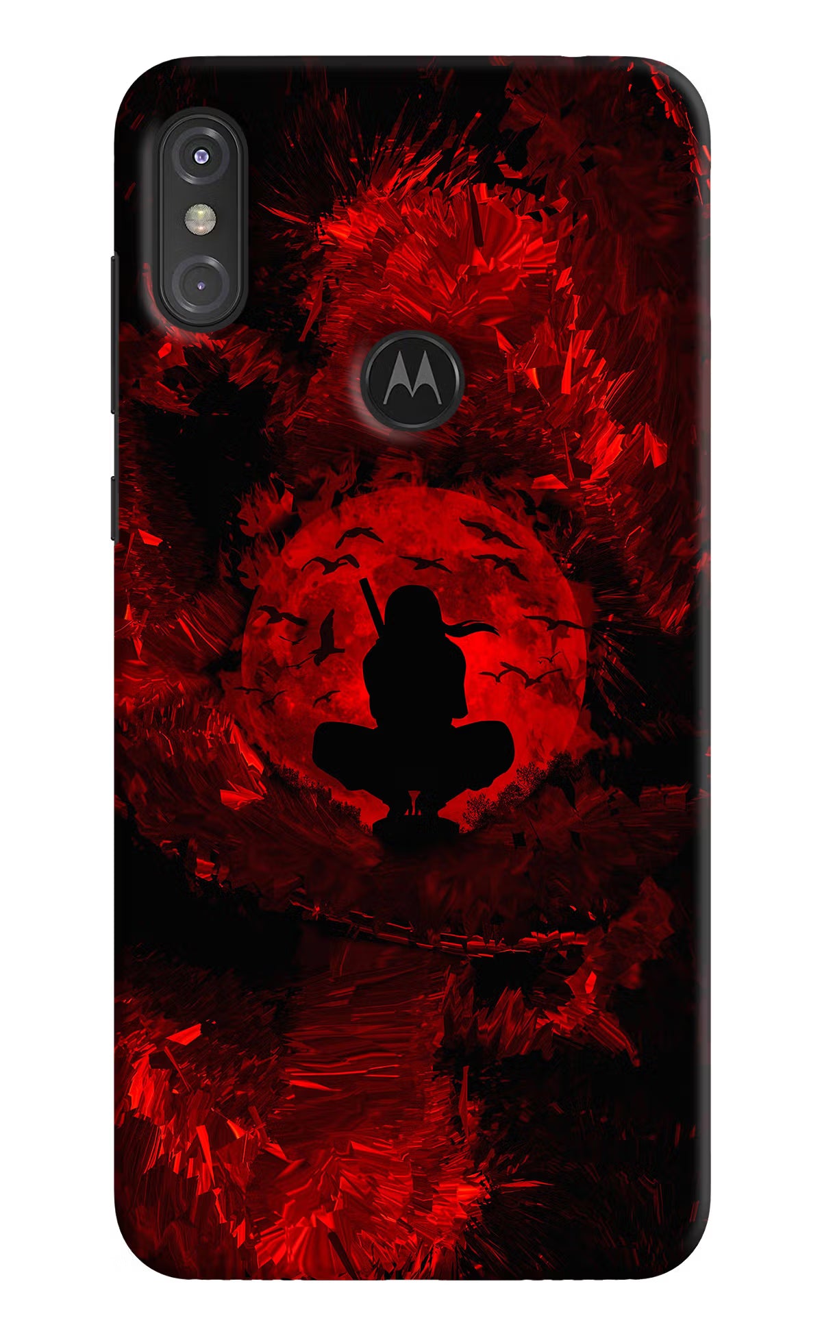Itachi Uchiha Moto One Power Back Cover - Itachi Uchiha Moto One Power Hard Case Back Cover by Casekaro Itachi Uchiha Moto One Power Hard Case Back Cover by Casekaro