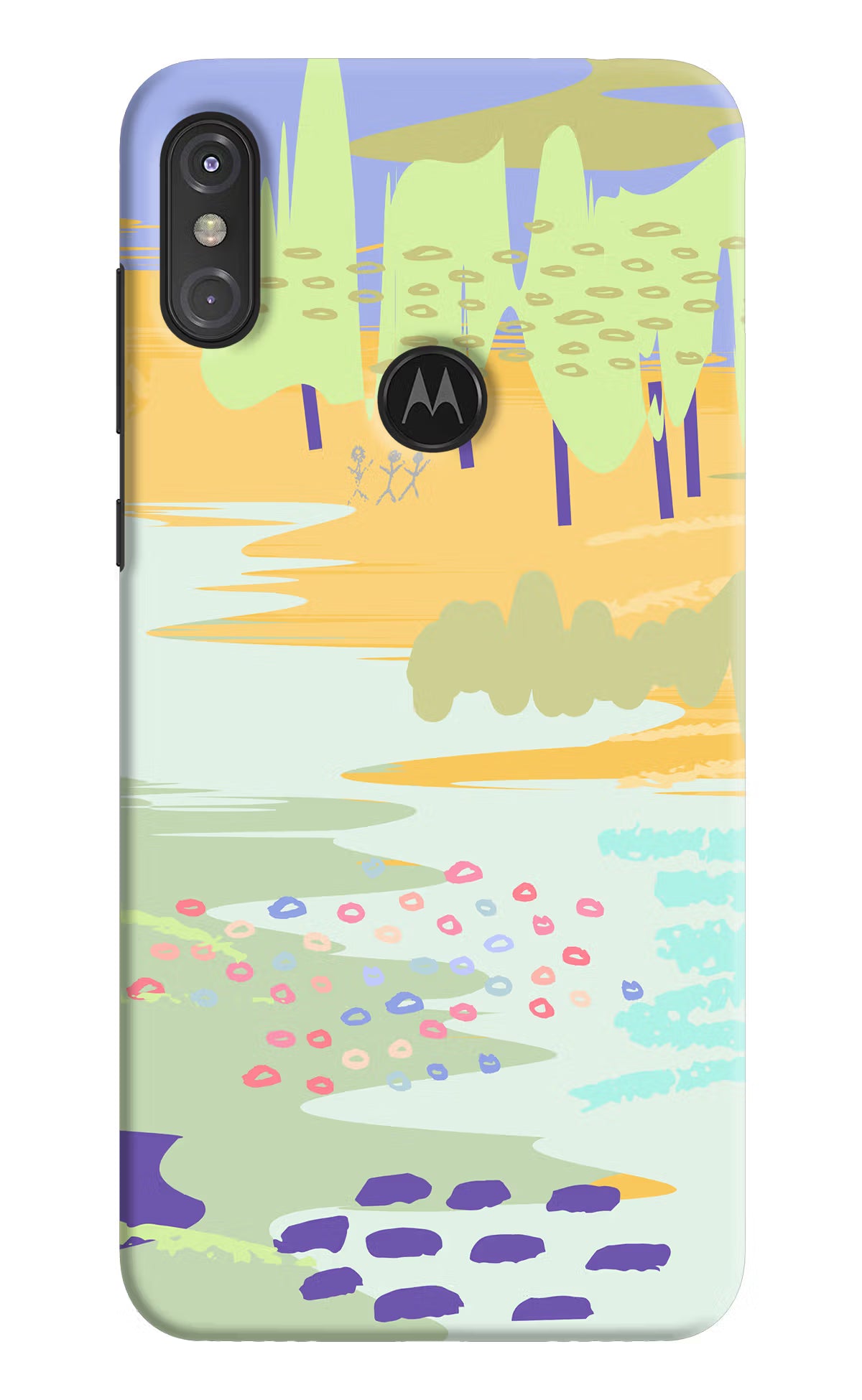 Scenery Moto One Power Back Cover - Scenery Moto One Power Hard Case Back Cover by Casekaro Scenery Moto One Power Hard Case Back Cover by Casekaro