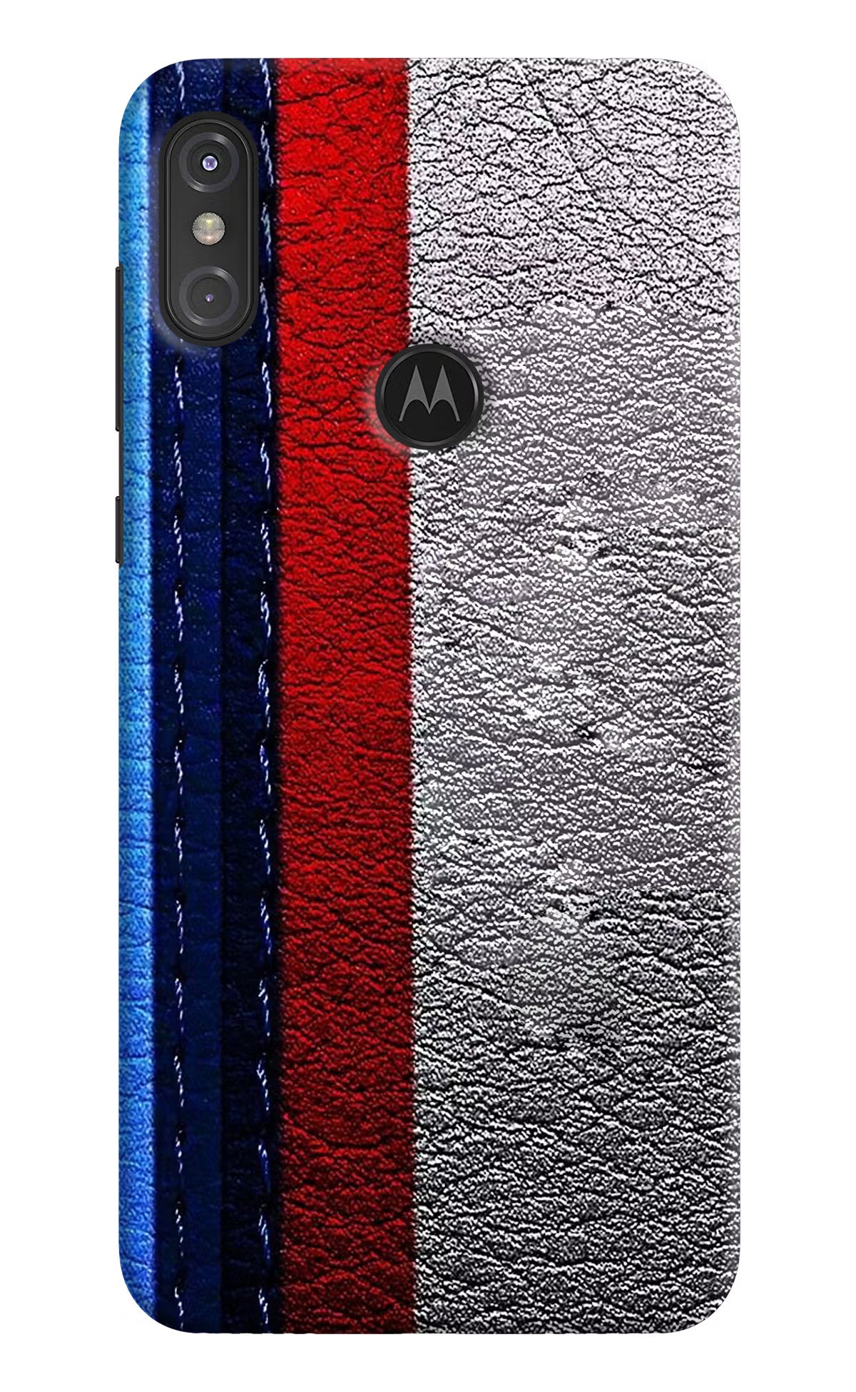 BMW Stripes Moto One Power Back Cover - BMW Stripes Moto One Power Hard Case Back Cover by Casekaro BMW Stripes Moto One Power Hard Case Back Cover by Casekaro