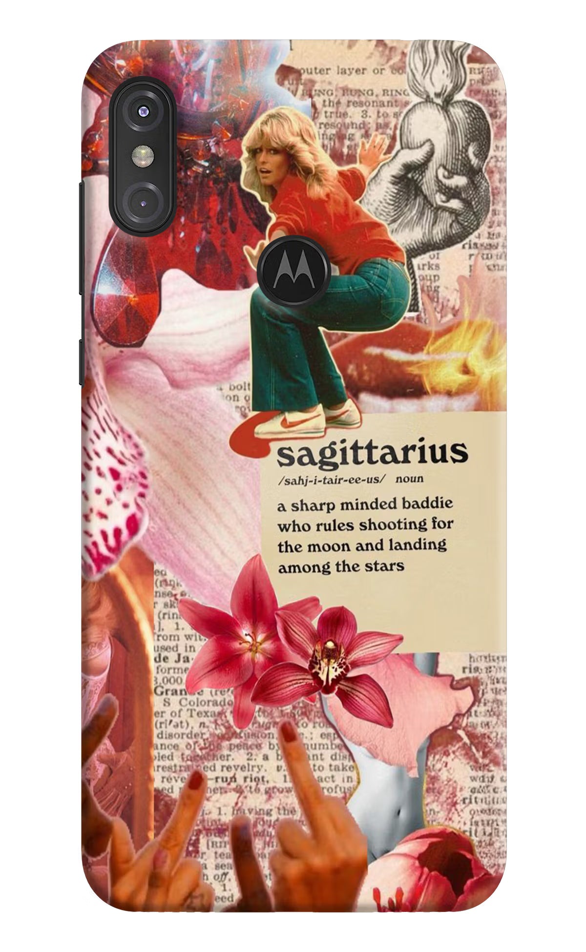 Sagittarius Zodiac Moto One Power Back Cover - Sagittarius Zodiac Moto One Power Hard Case Back Cover by Casekaro Sagittarius Zodiac Moto One Power Hard Case Back Cover by Casekaro