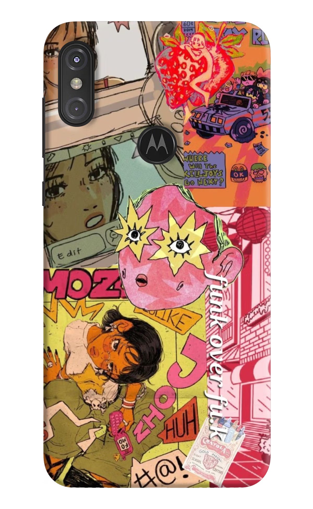 Funkover Moto One Power Back Cover - Funkover Moto One Power Hard Case Back Cover by Casekaro Funkover Moto One Power Hard Case Back Cover by Casekaro