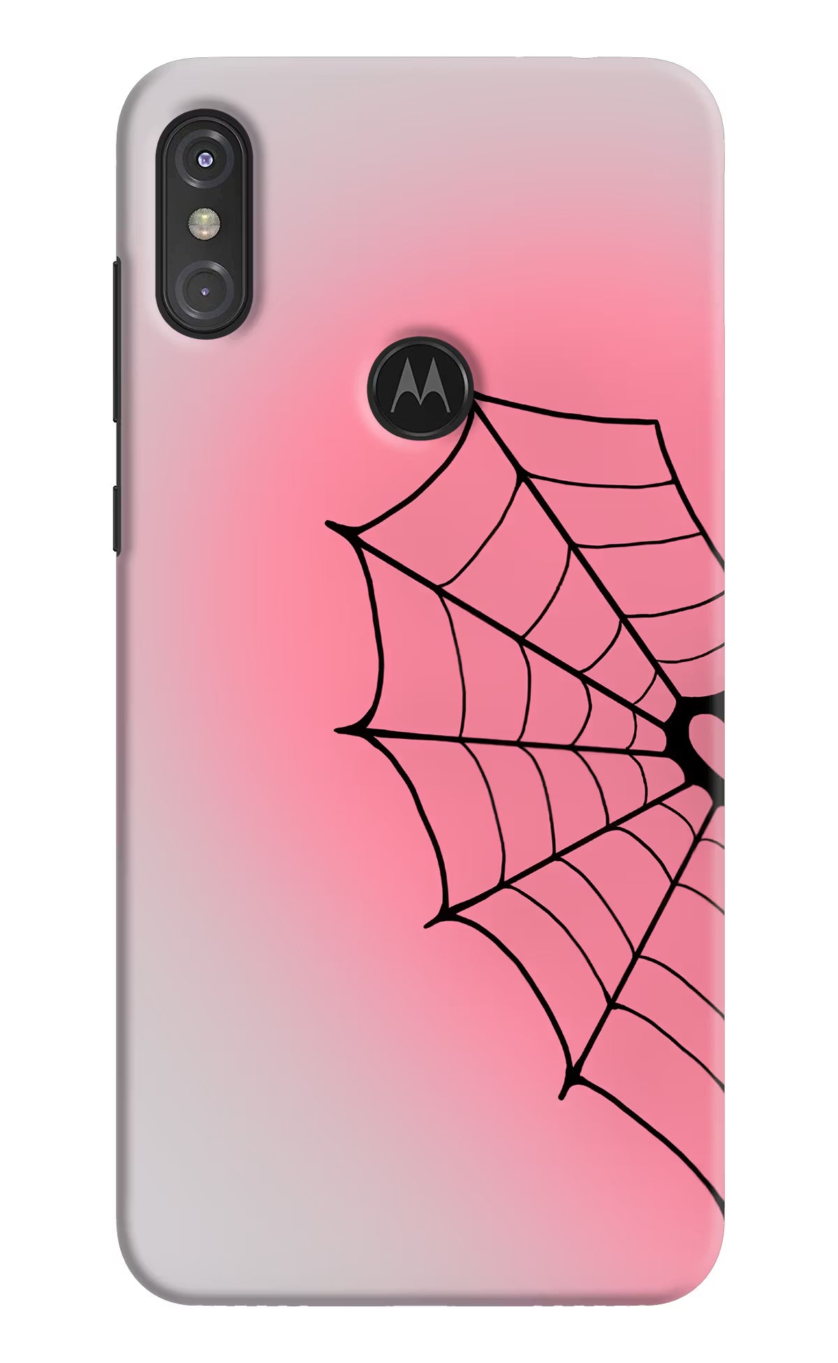 Pink Web Moto One Power Back Cover - Pink Web Moto One Power Back Cover Pink Web Moto One Power Back Cover