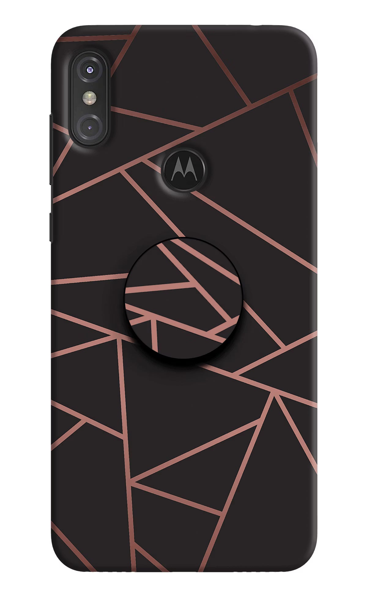 Geometric Pattern Moto One Power Pop Case - Geometric Pattern Moto One Power Pop Case by Casekaro Geometric Pattern Moto One Power Pop Case by Casekaro