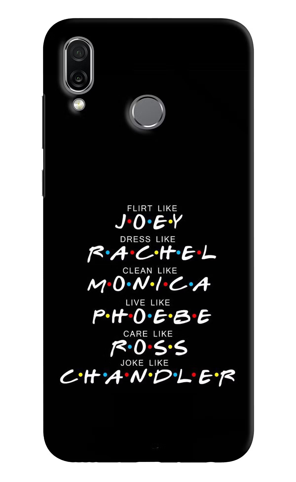 FRIENDS Character Honor Play Back Cover - FRIENDS Character Honor Play Hard Case Back Cover by Casekaro FRIENDS Character Honor Play Hard Case Back Cover by Casekaro