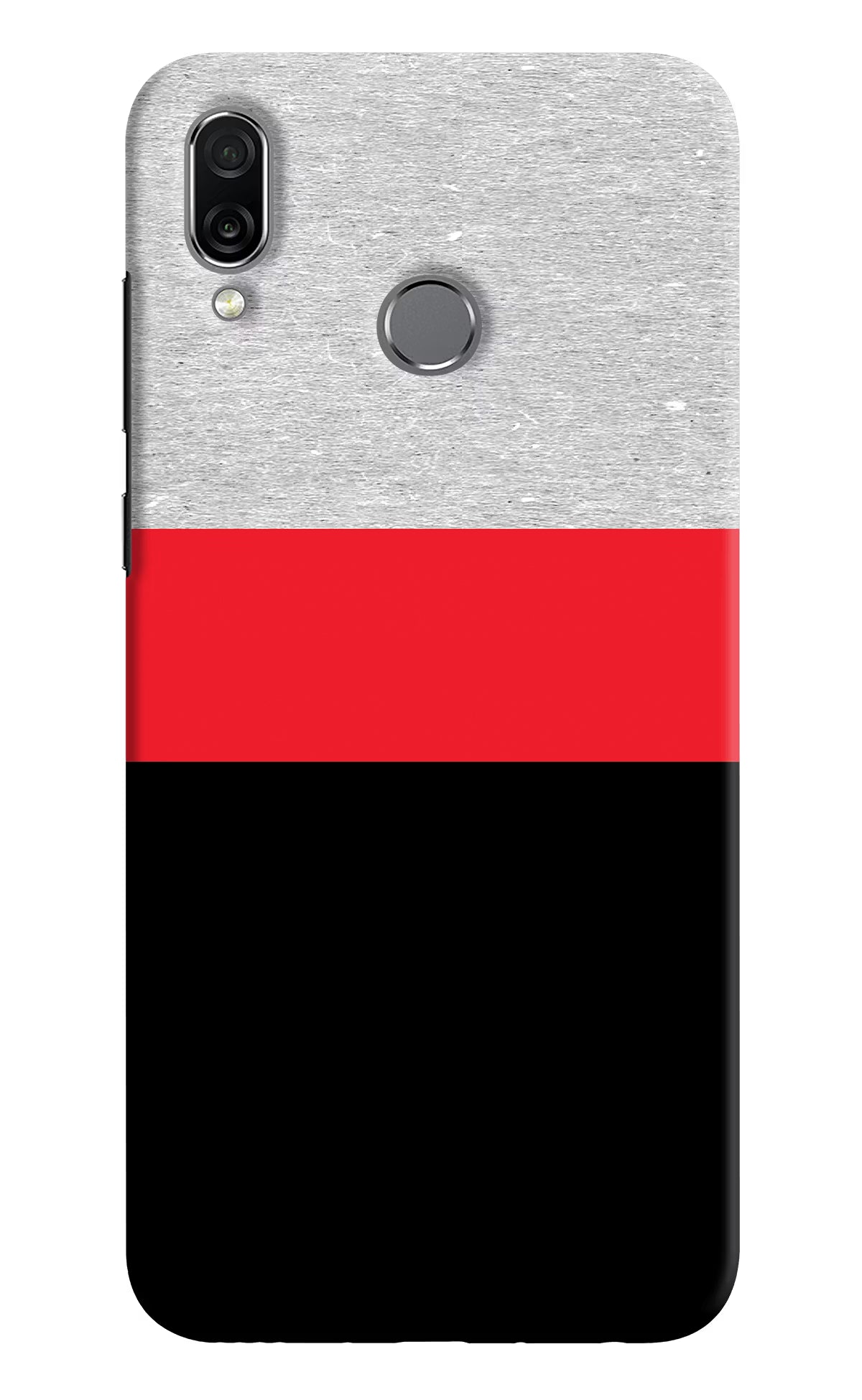 Tri Color Pattern Honor Play Back Cover - Tri Color Pattern Honor Play Hard Case Back Cover by Casekaro Tri Color Pattern Honor Play Hard Case Back Cover by Casekaro