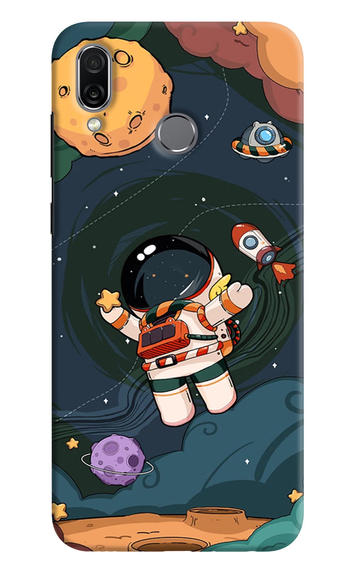 Cartoon Astronaut Honor Play Back Cover - Cartoon Astronaut Honor Play Hard Case Back Cover by Casekaro Cartoon Astronaut Honor Play Hard Case Back Cover by Casekaro