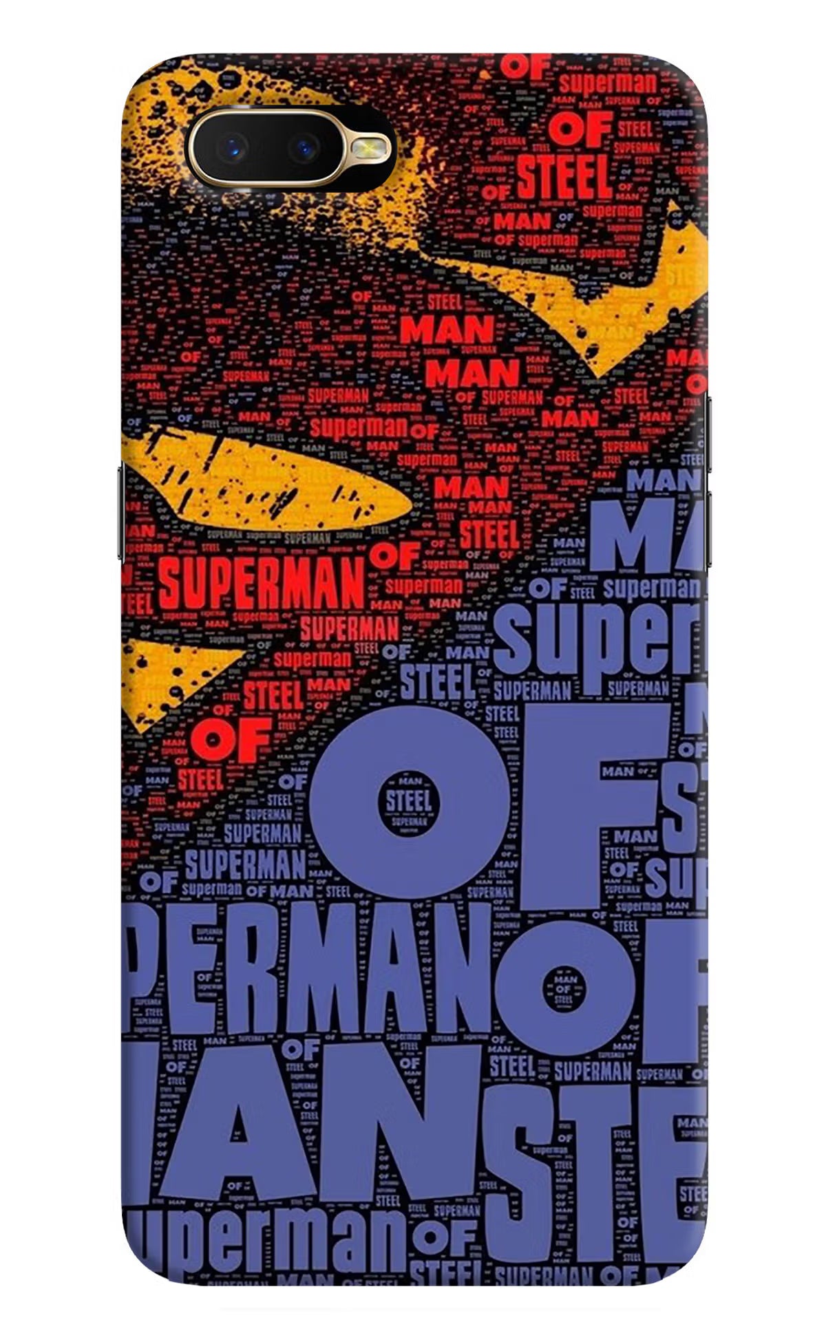 Superman Oppo K1 Back Cover - Superman Oppo K1 Hard Case Back Cover by Casekaro Superman Oppo K1 Hard Case Back Cover by Casekaro