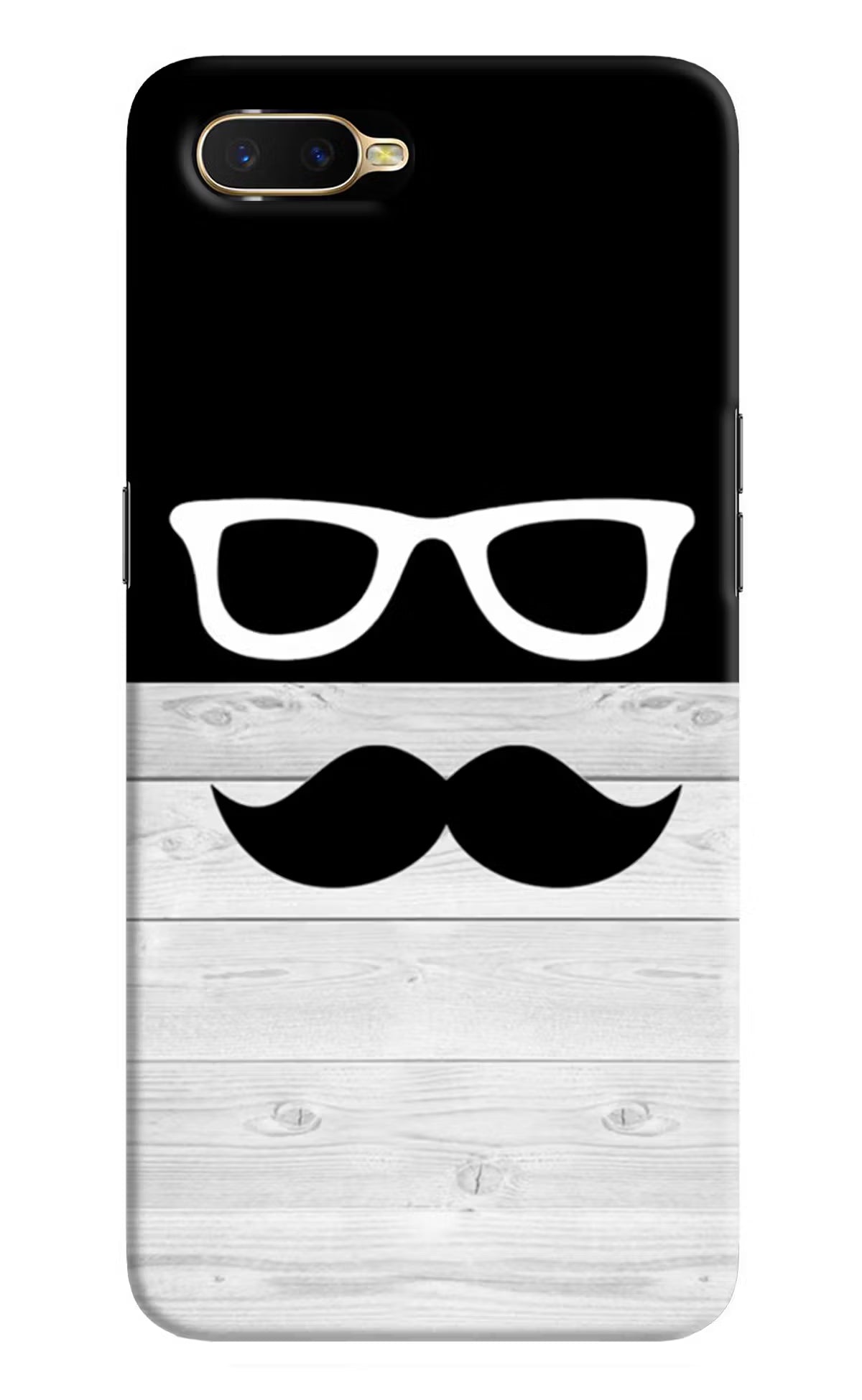 Mustache Oppo K1 Back Cover - Mustache Oppo K1 Hard Case Back Cover by Casekaro Mustache Oppo K1 Hard Case Back Cover by Casekaro