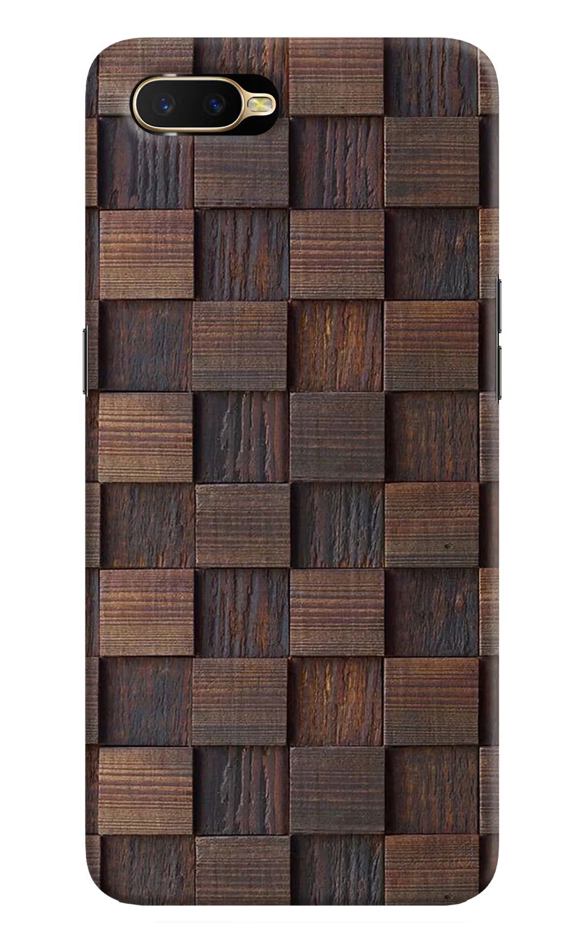 Wooden Cube Design Oppo K1 Back Cover - Wooden Cube Design Oppo K1 Hard Case Back Cover by Casekaro Wooden Cube Design Oppo K1 Hard Case Back Cover by Casekaro